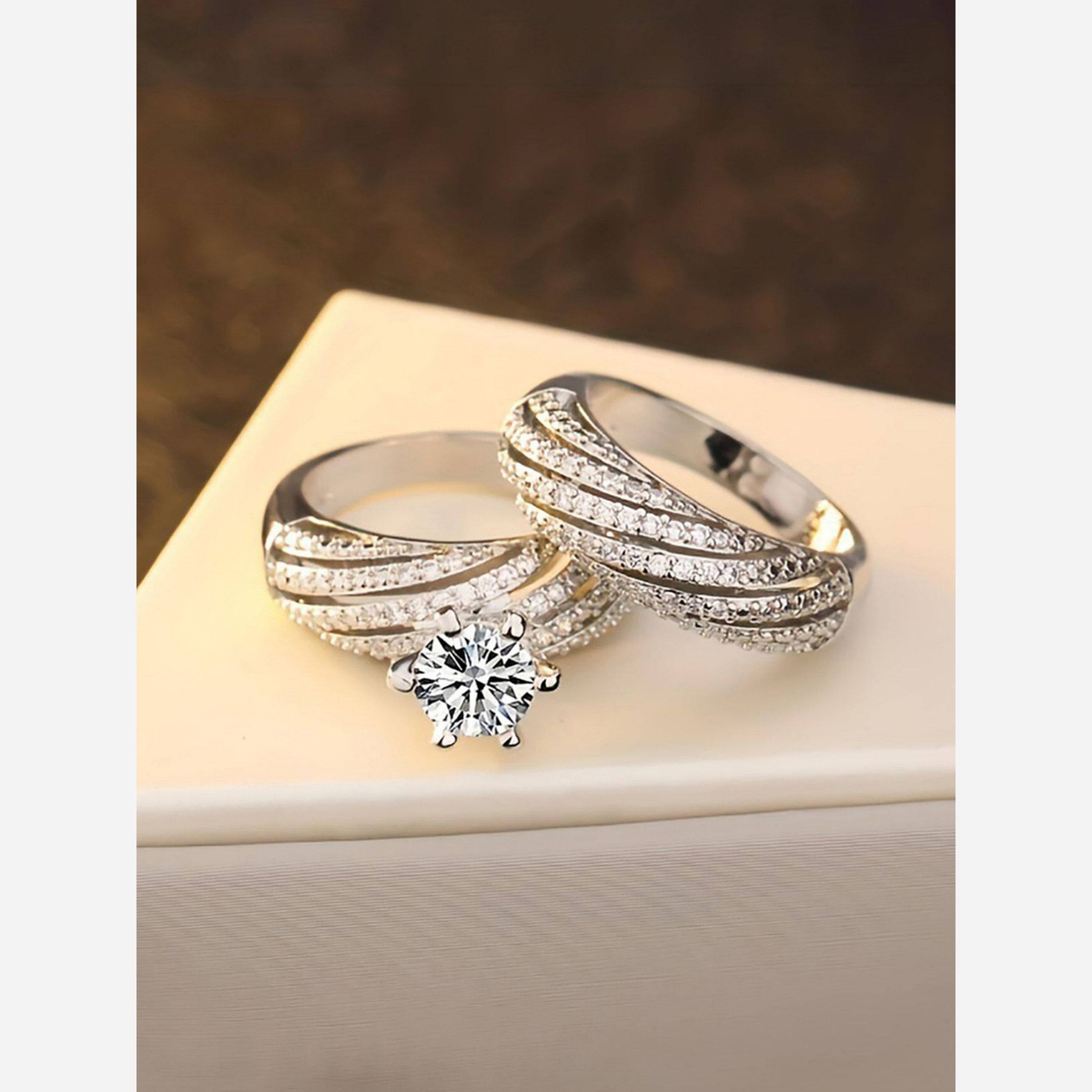تيك تو - خاتم متعدد اللفات مرصع بأحجار الراين-women-watchesandjewellery-jewellery-rings-image-5