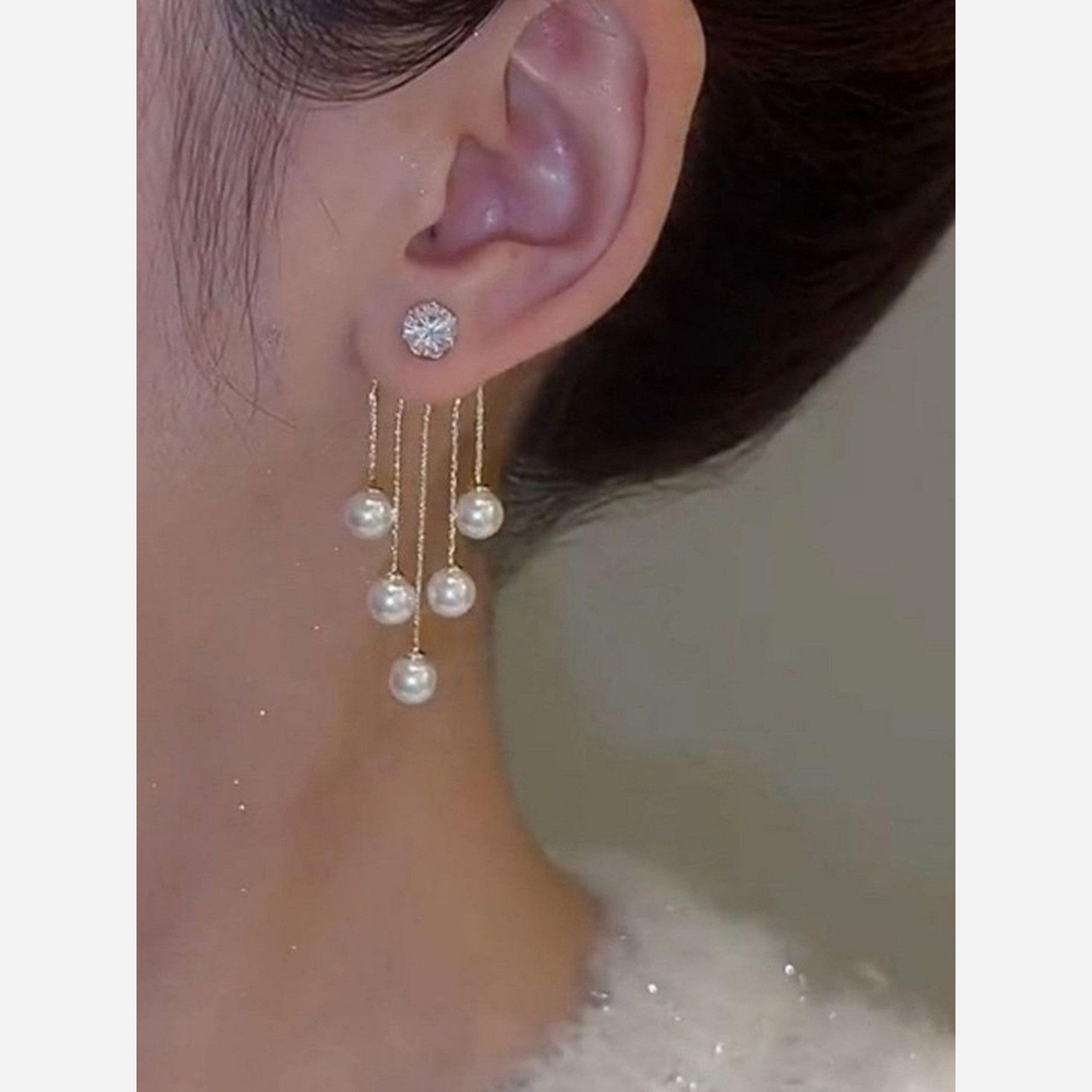 تيك تو - أقراط بشرابة من اللؤلؤ الصناعي-women-watchesandjewellery-jewellery-earrings-image-3