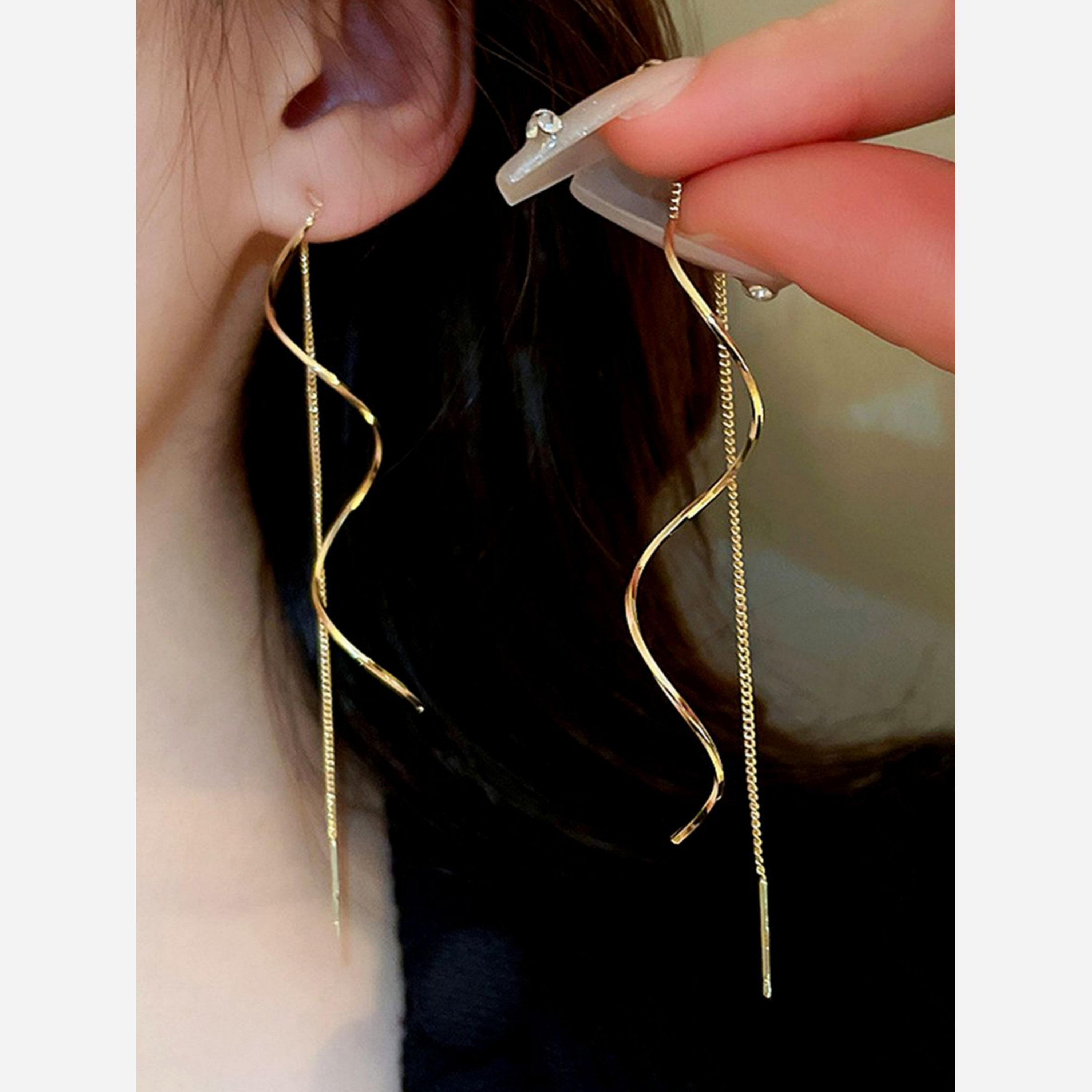 Take Two Irregular Tassel Earrings-women-watchesandjewellery-jewellery-earrings-image-2