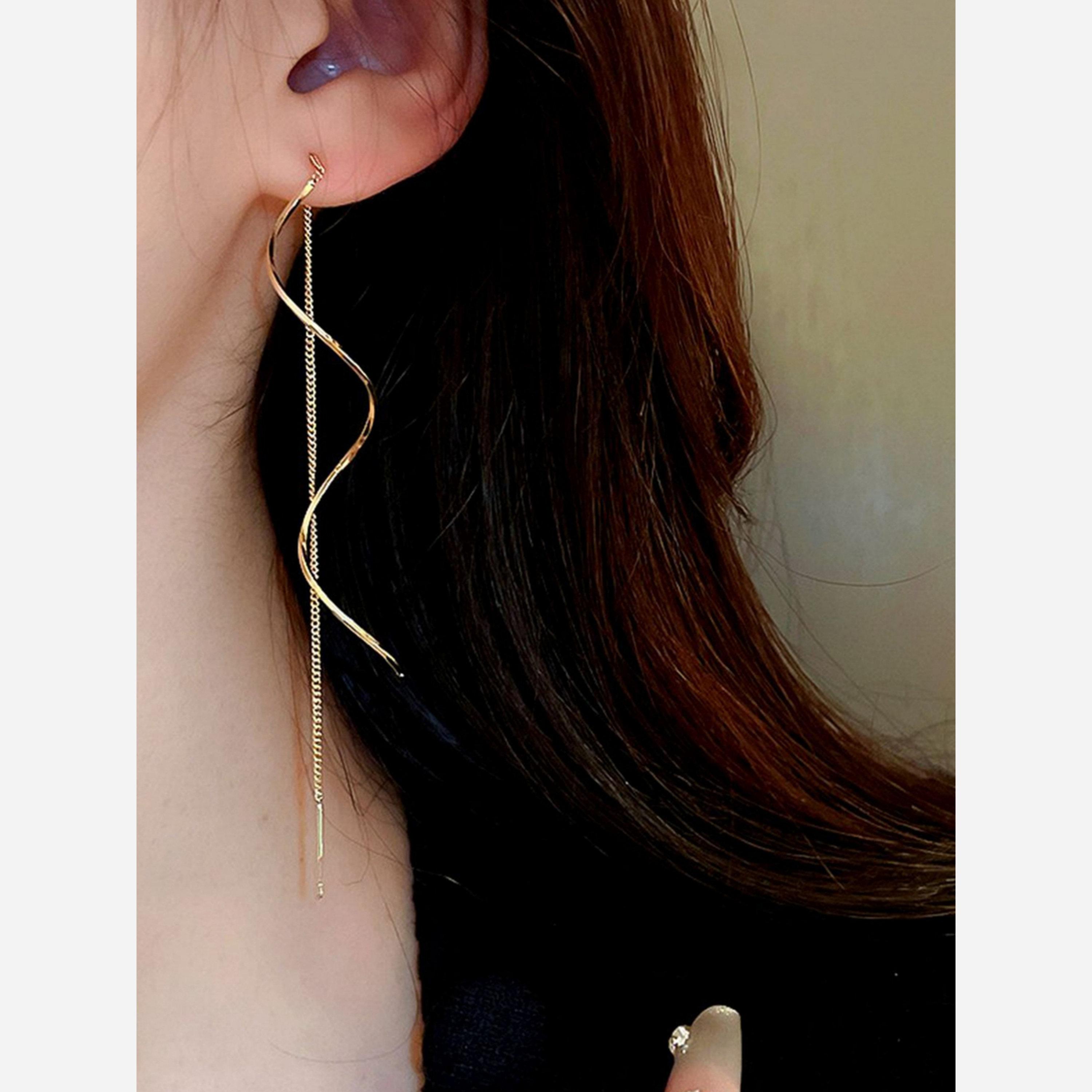 Take Two Irregular Tassel Earrings-women-watchesandjewellery-jewellery-earrings-image-3