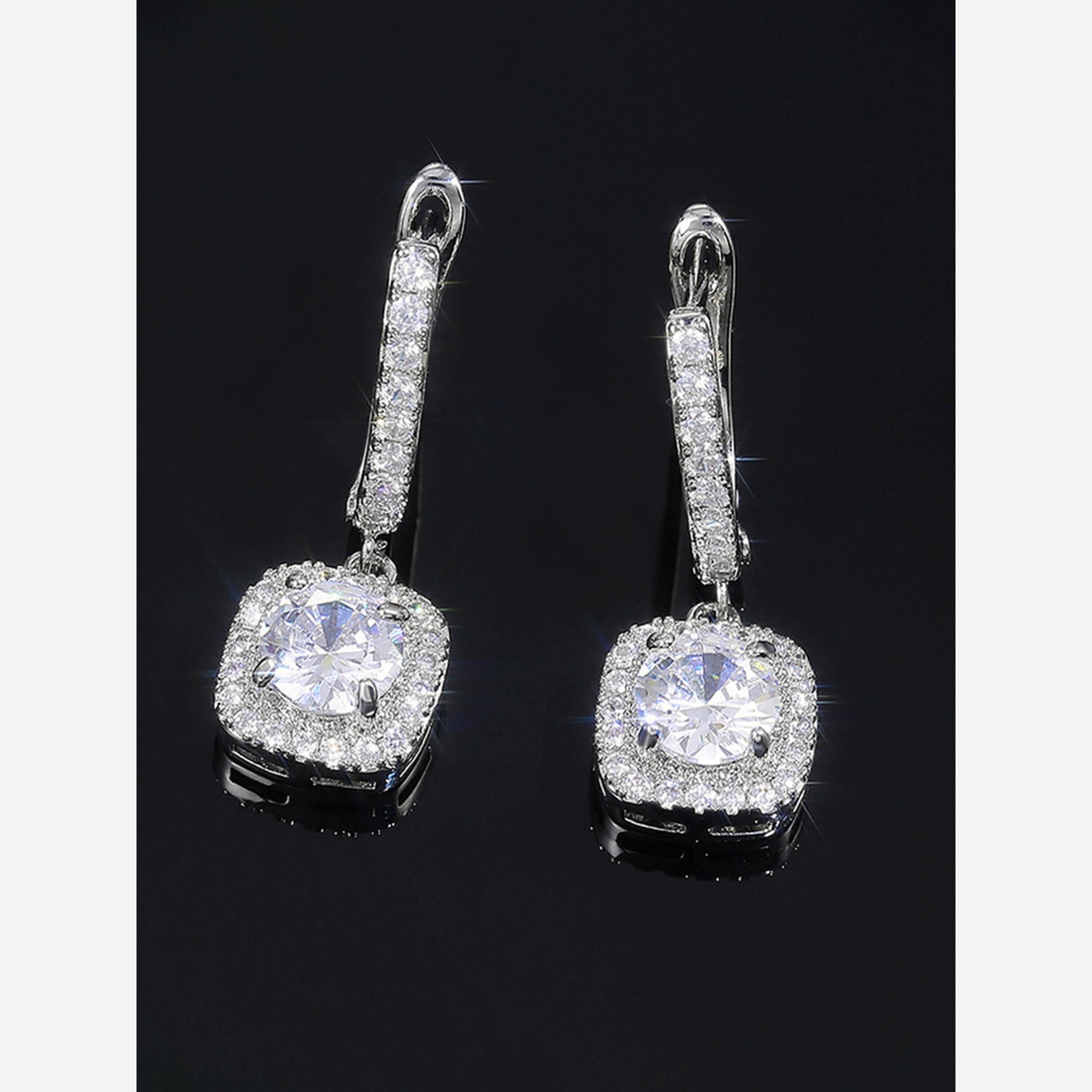 تيك تو - أقراط مرصعة بالزركونيا المربعة-women-watchesandjewellery-jewellery-earrings-image-4