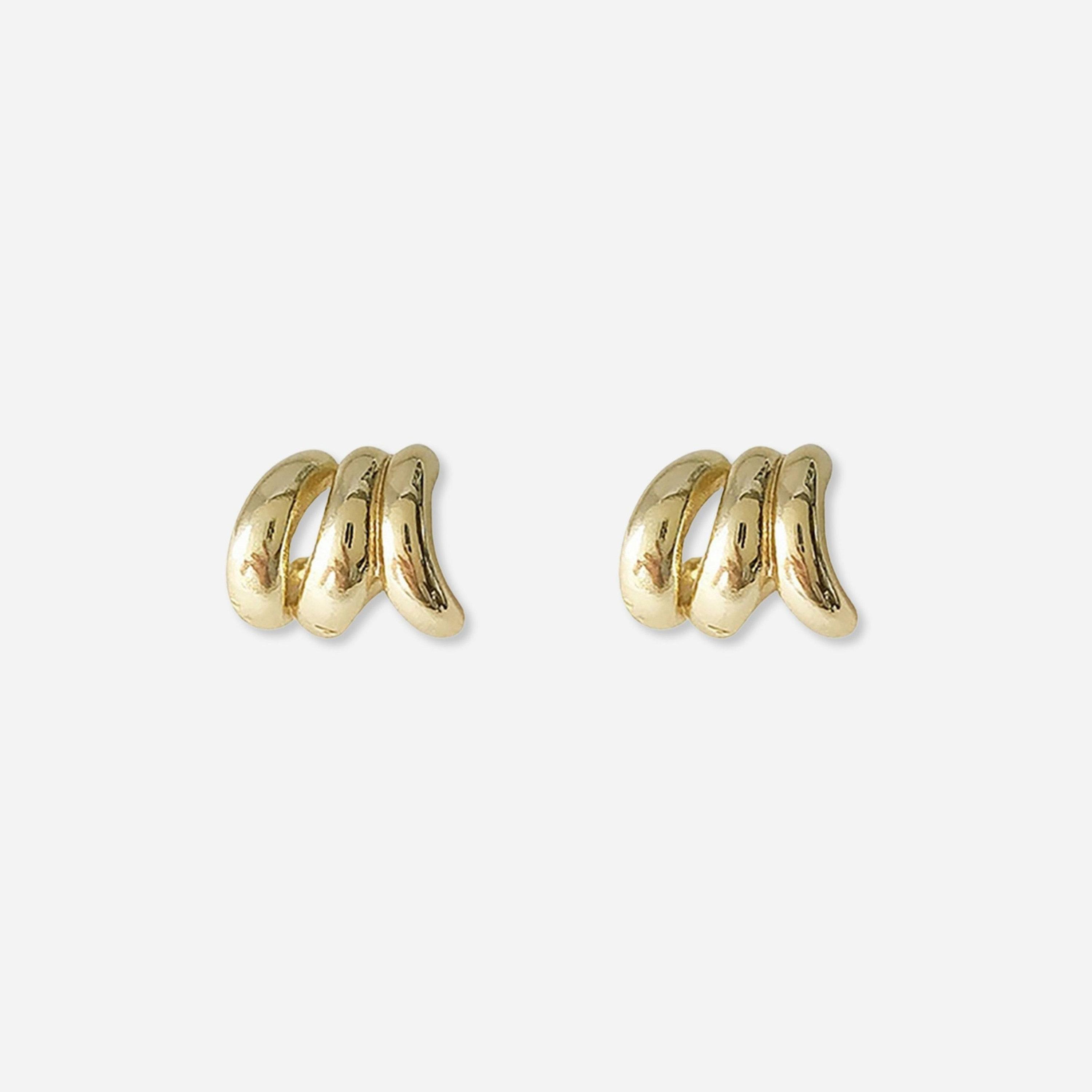 Take Two Solid Multi-Turn Irregular Earrings-women-watchesandjewellery-jewellery-earrings-image-1
