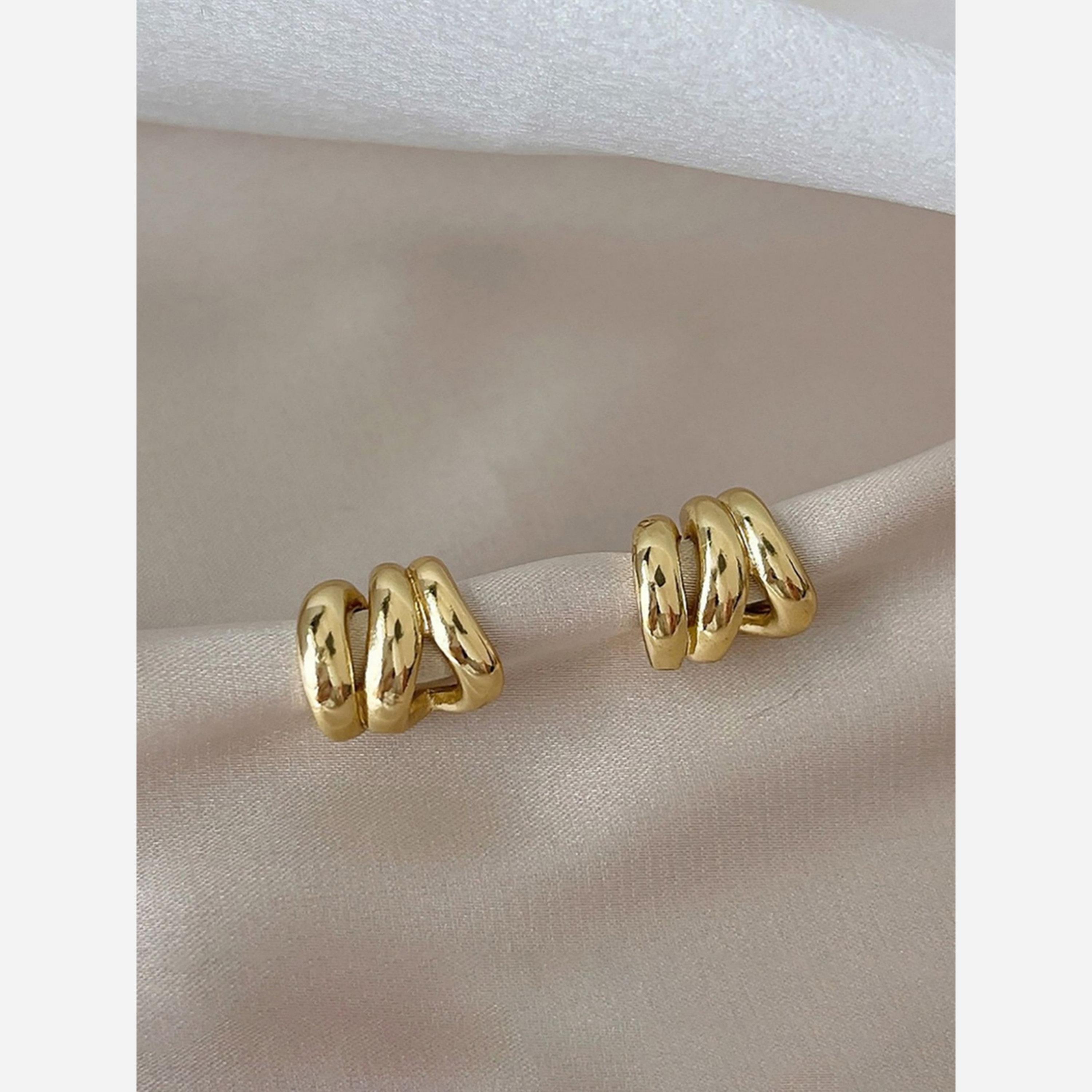 Take Two Solid Multi-Turn Irregular Earrings-women-watchesandjewellery-jewellery-earrings-image-3