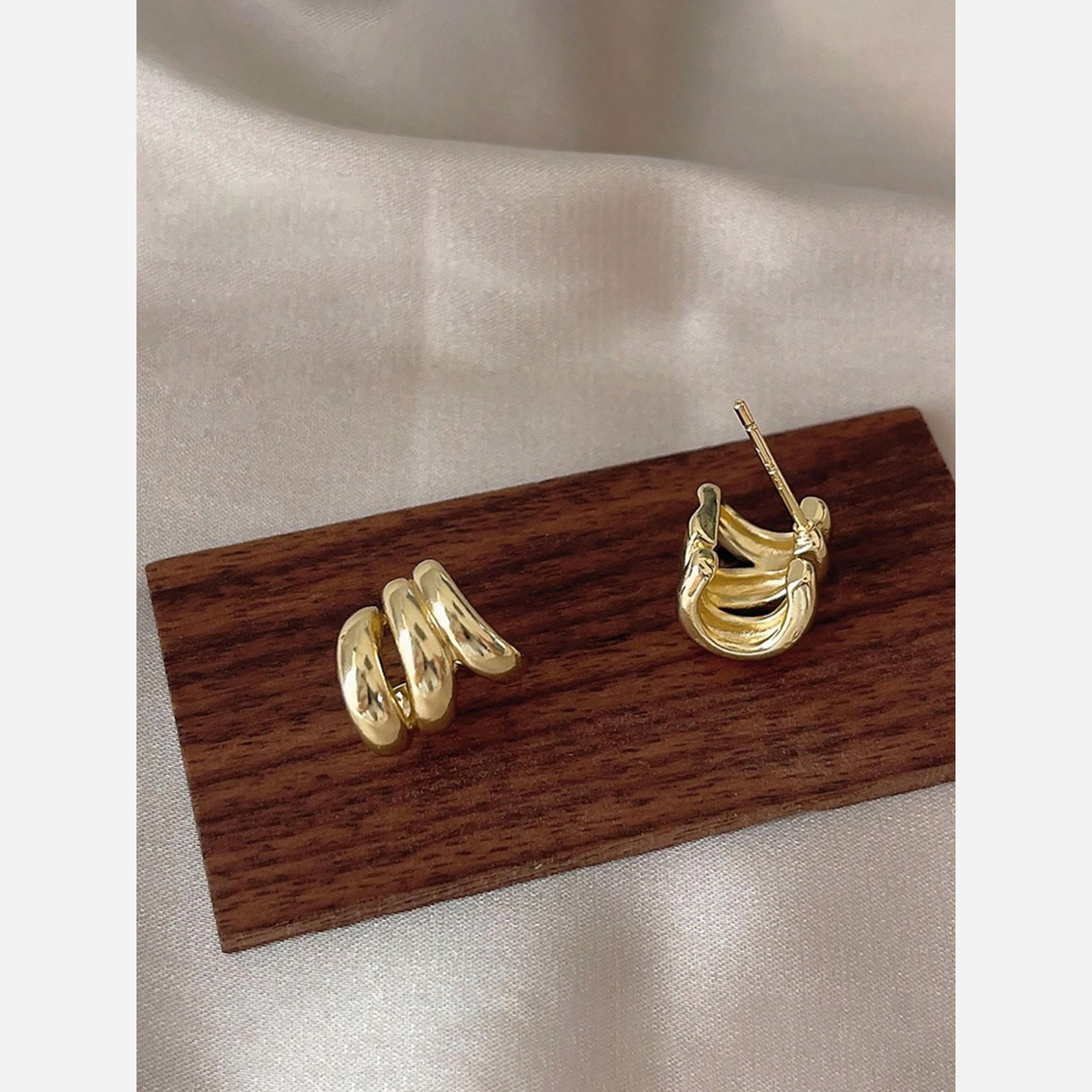 Take Two Solid Multi-Turn Irregular Earrings-women-watchesandjewellery-jewellery-earrings-image-4