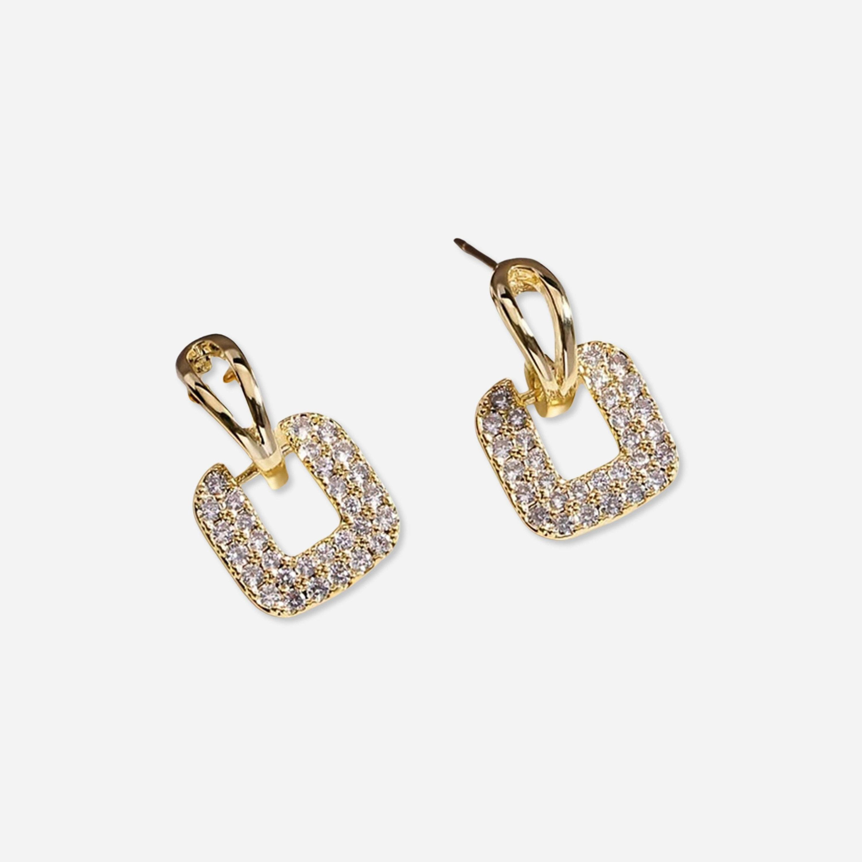 تيك تو - أقراط مربعة مرصعة بأحجار الراين-women-watchesandjewellery-jewellery-earrings-image-1