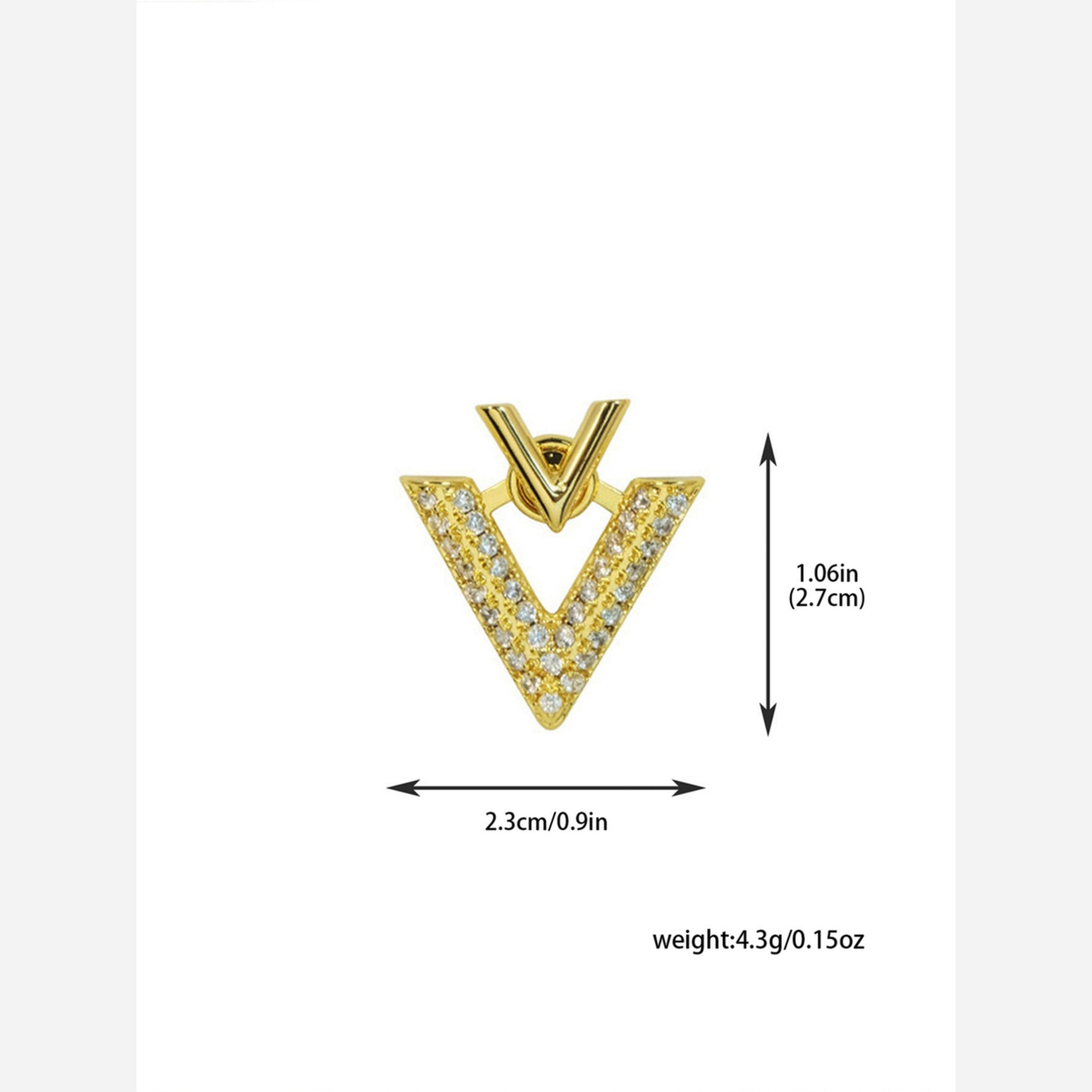 Take Two V Shape Rhinestone Earrings-women-watchesandjewellery-jewellery-earrings-image-5