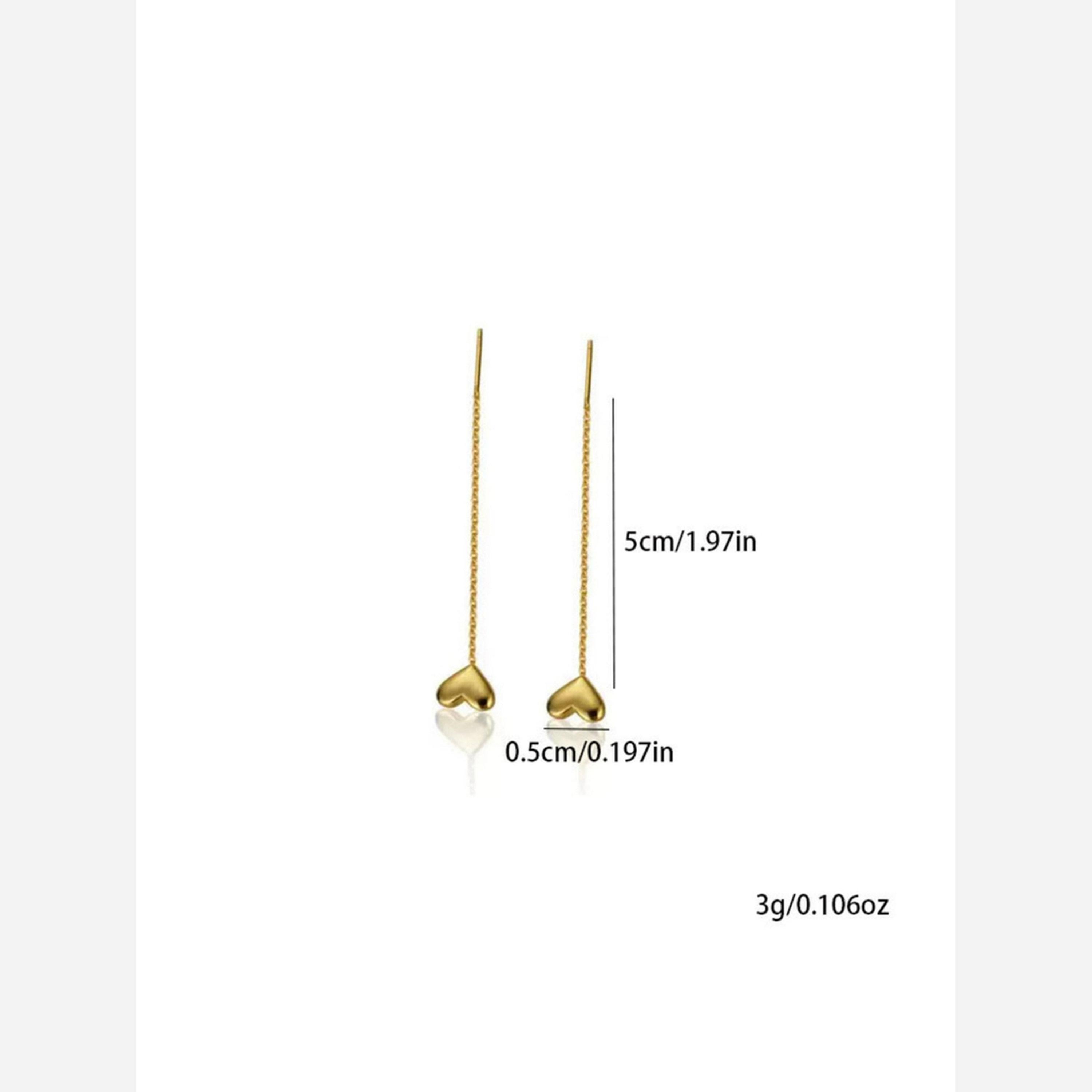 تيك تو - أقراط شرابة على شكل قلب-women-watchesandjewellery-jewellery-earrings-image-5