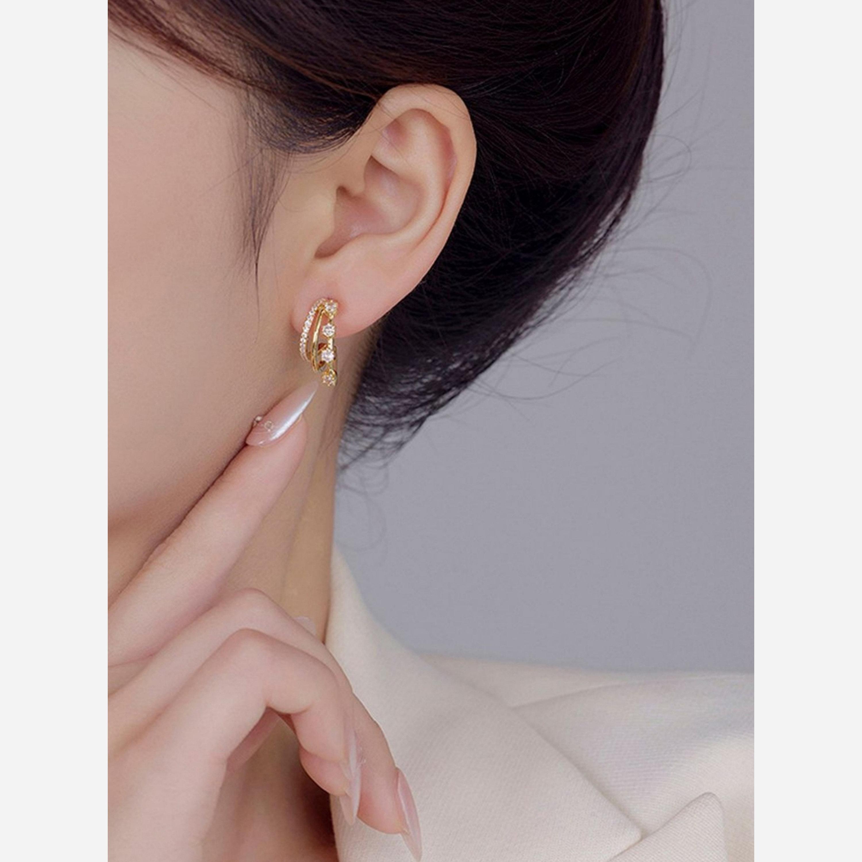 Take Two Multi-Turn Inlaid Zirconia Earrings-women-watchesandjewellery-jewellery-earrings-image-5