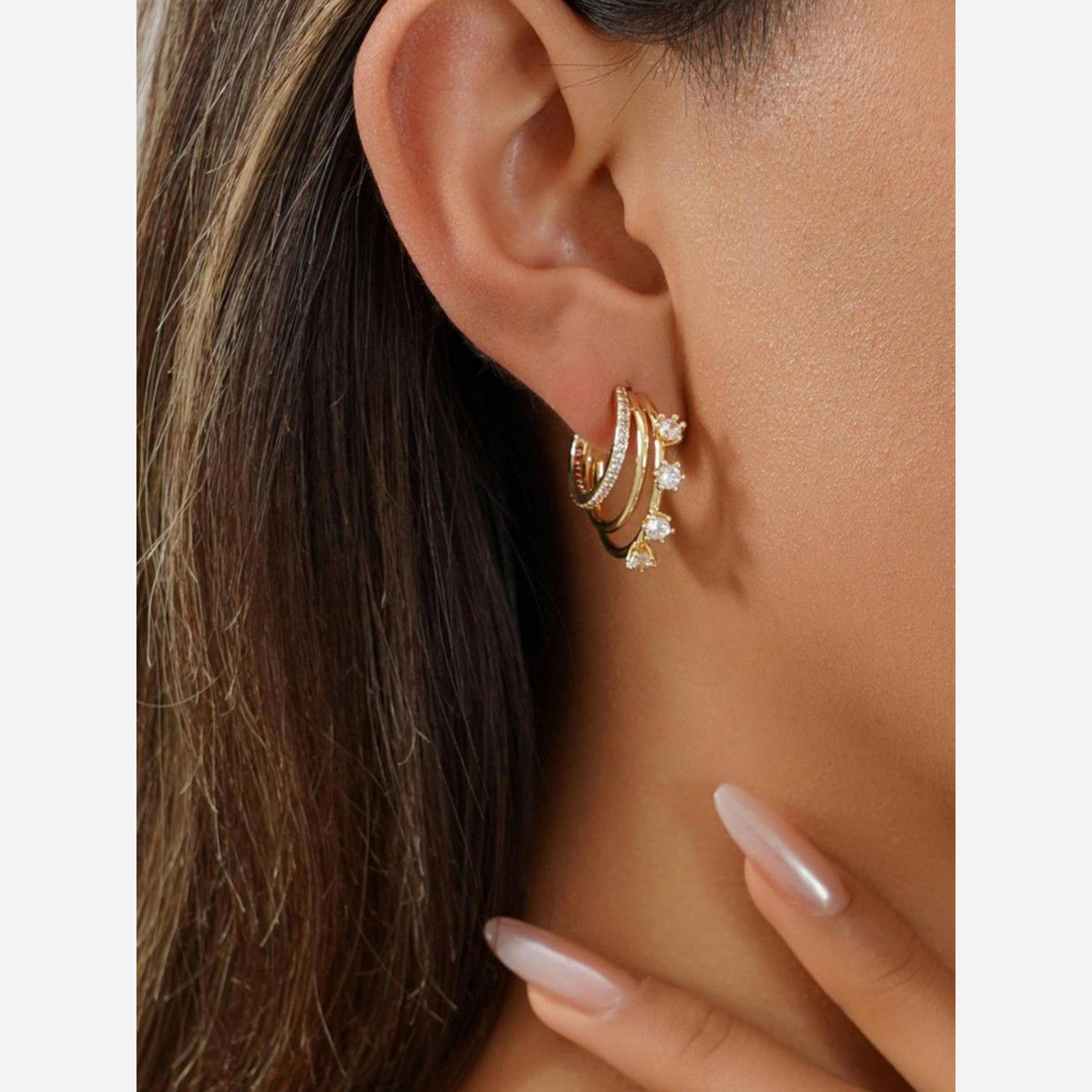 Take Two Multi-Turn Inlaid Zirconia Earrings-women-watchesandjewellery-jewellery-earrings-image-6