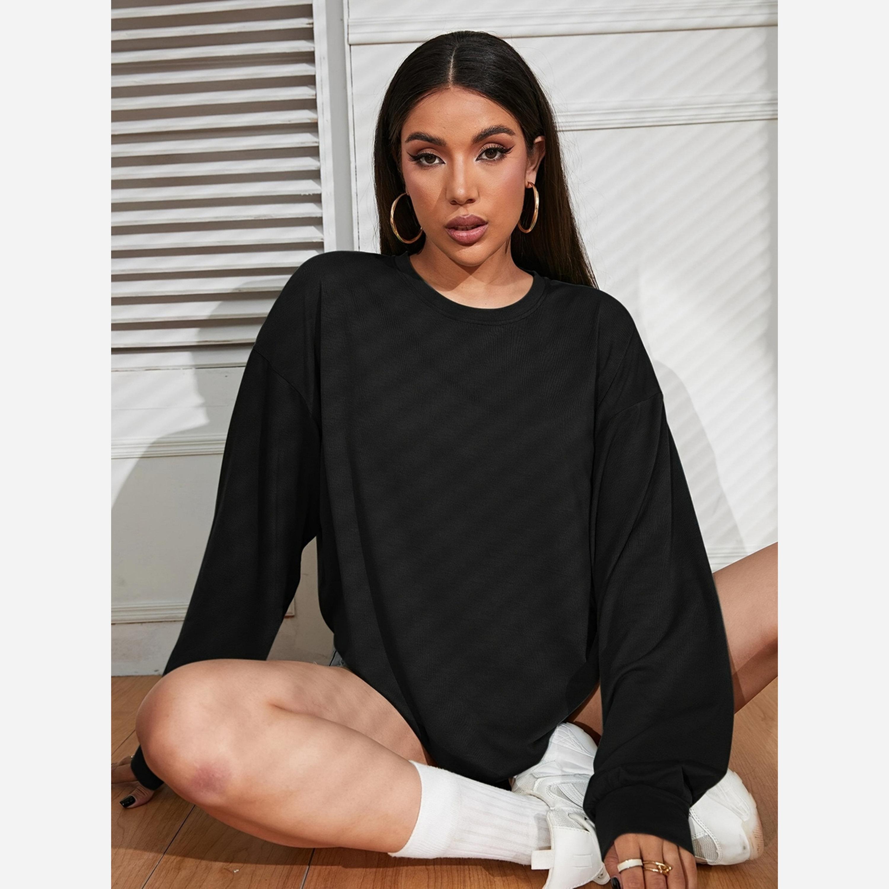 Take Two Women Black Long Sleeve Sweatshirt-women-clothing-hoodiesandsweatshirts-sweatshirts-image-4