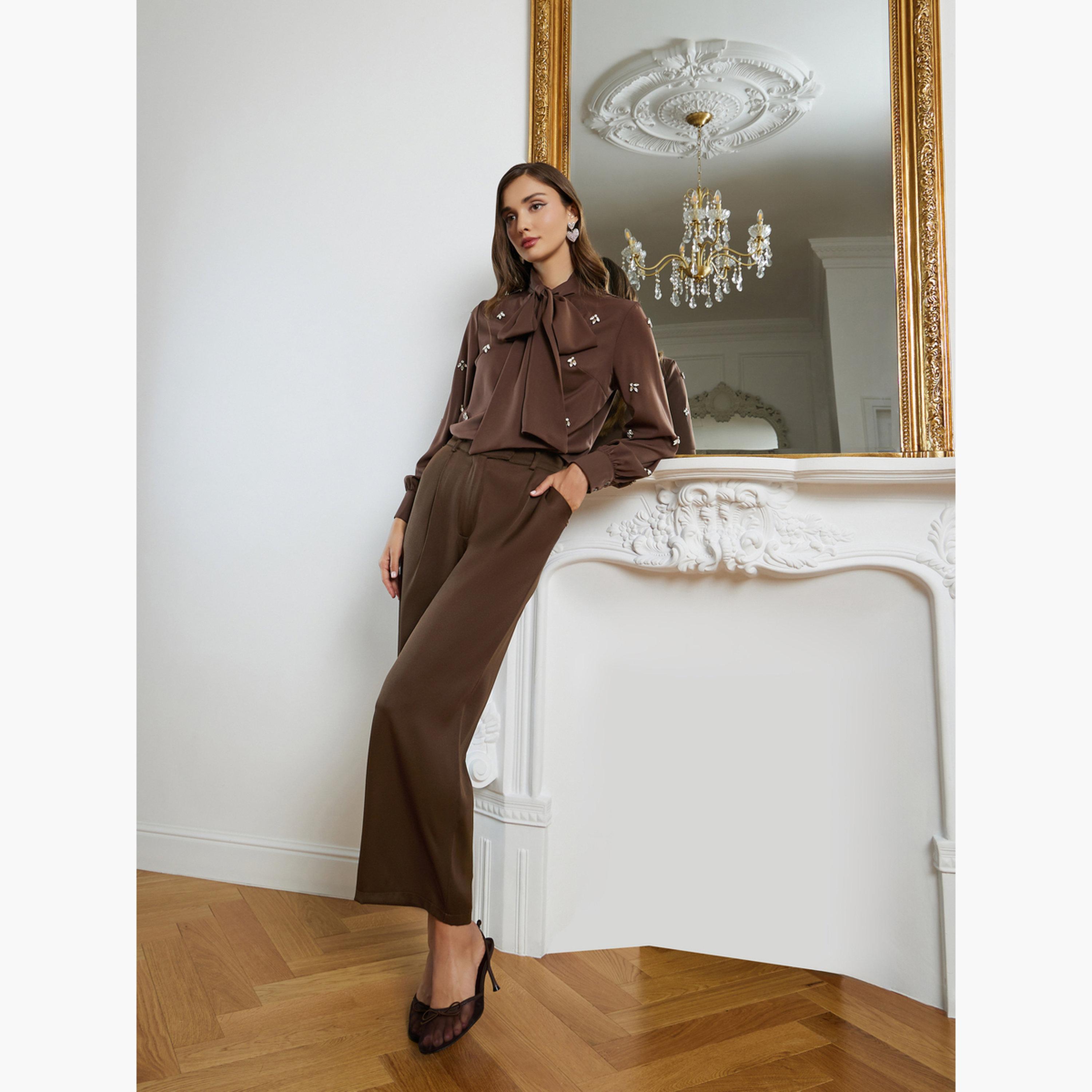 بلوزة بتفاصيل مزينة-women-clothing-shirtsandblouses-blouses-image-2