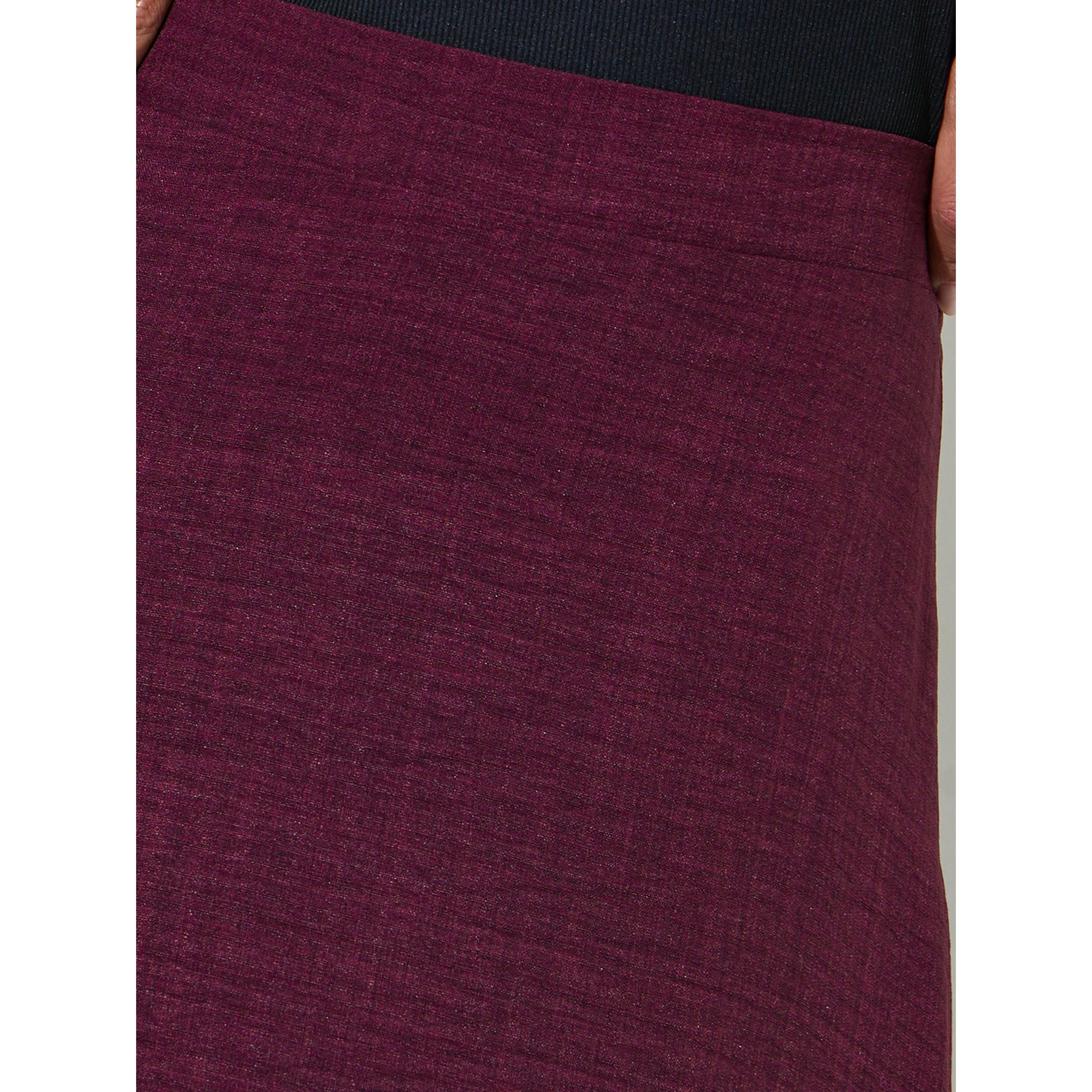 تنورة طويلة بحافة واسعة وتفاصيل شراشيب عند الحافة-women-clothing-skirts-image-3