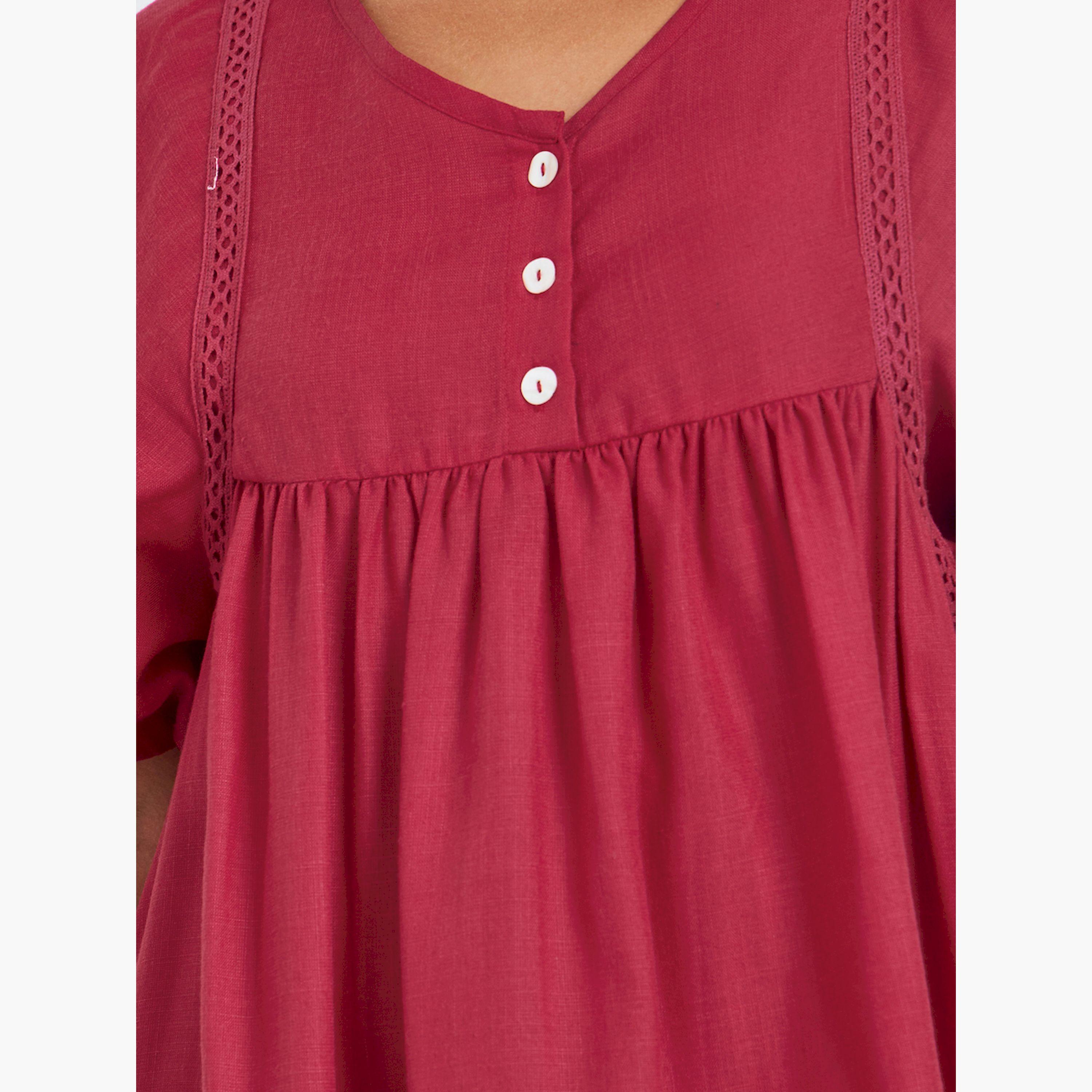 V فستان طويل بياقة على شكل-women-clothing-dresses-image-4
