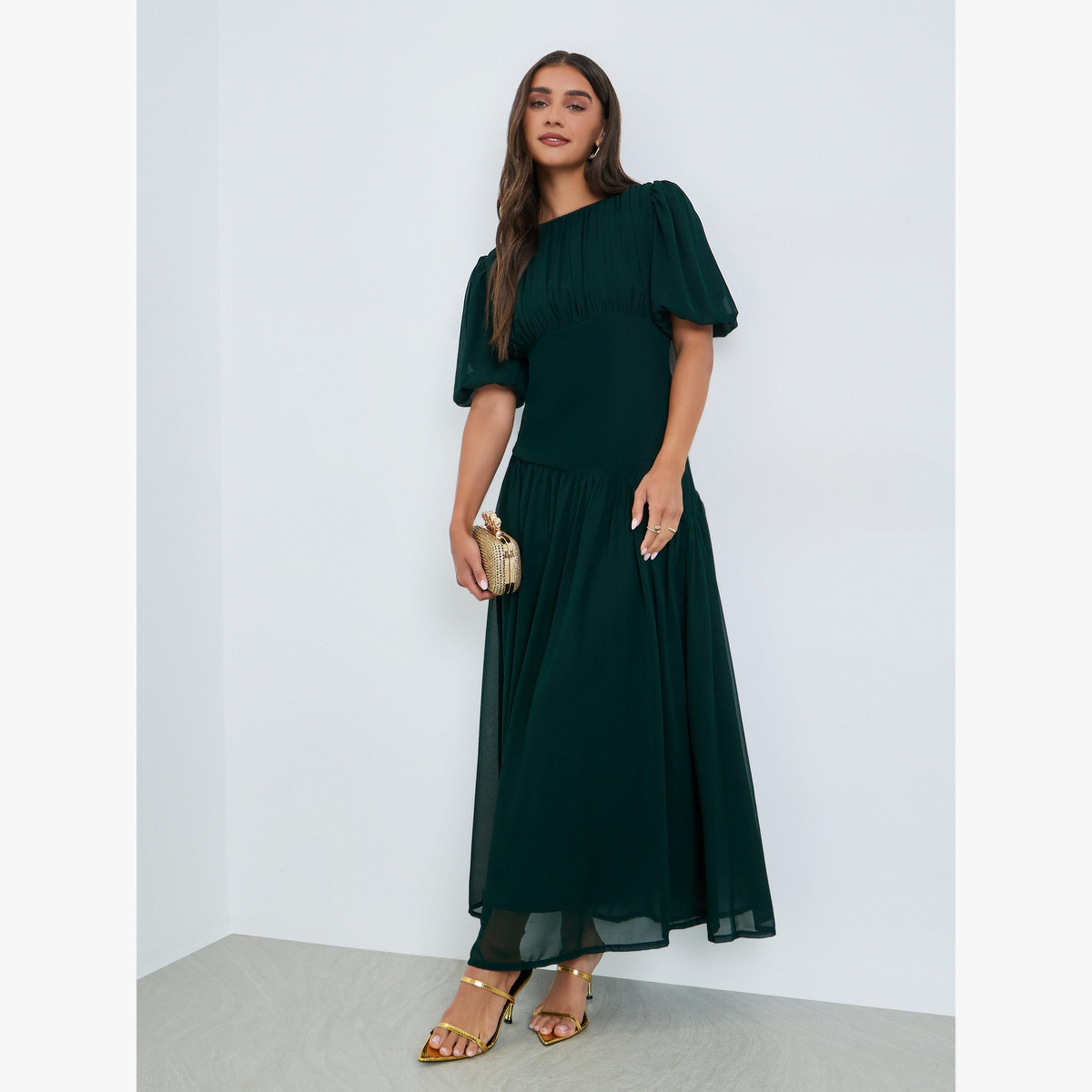فستان طويل شيفون بكسرات-women-clothing-dresses-image-3