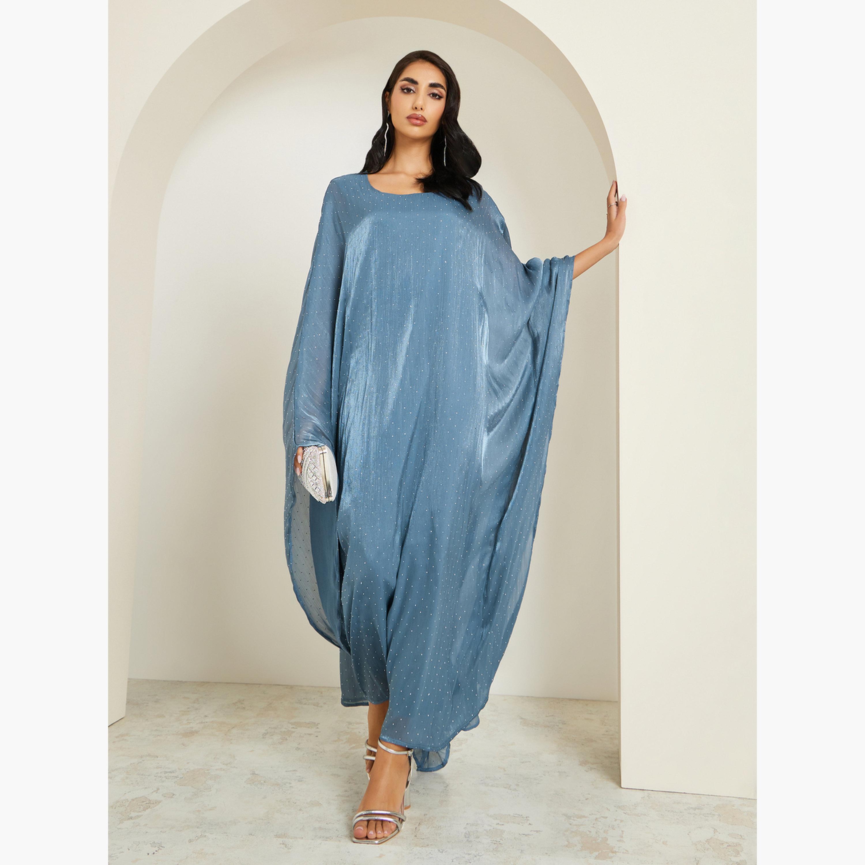 قفطان طويل لامع-women-arabicclothing-kaftan-image-1