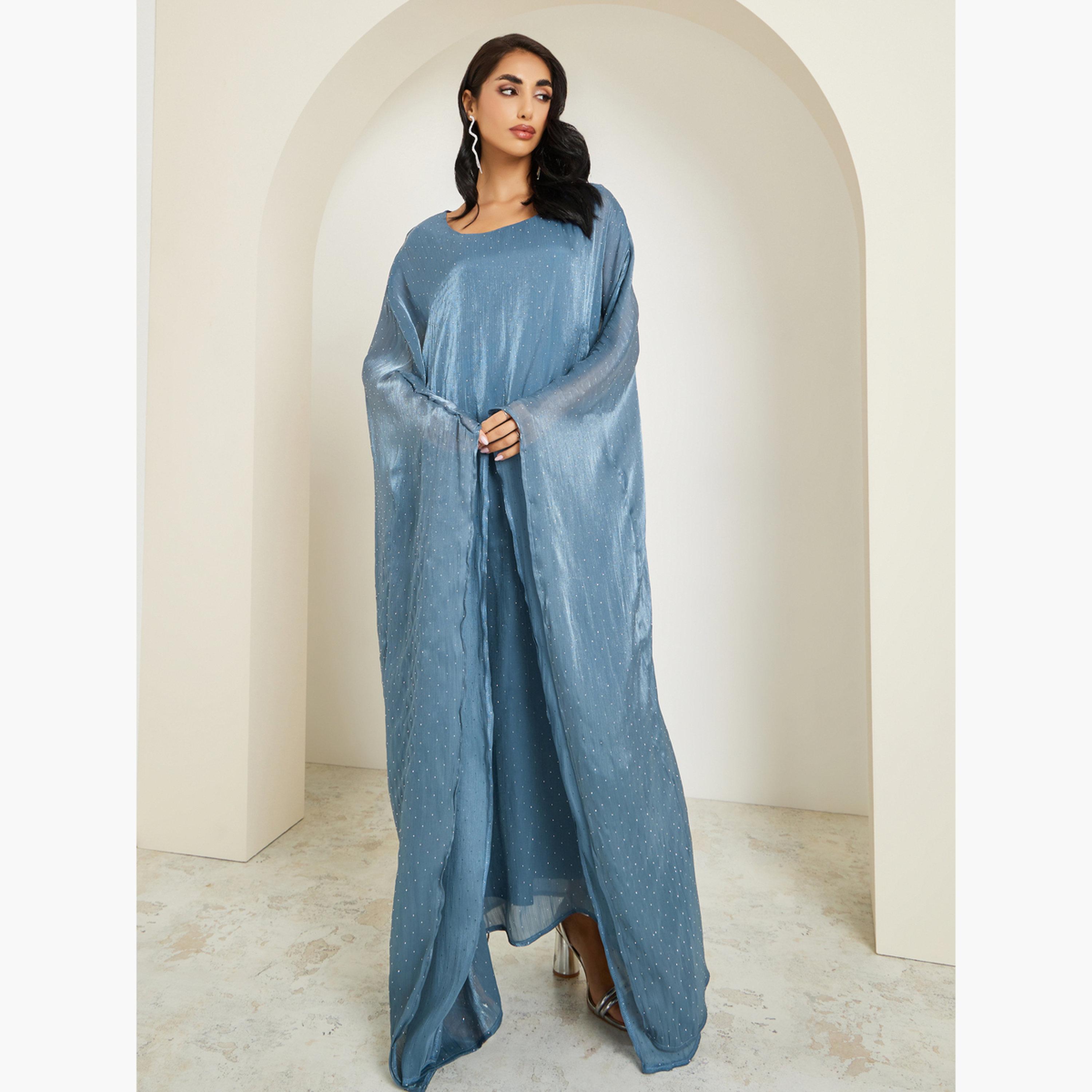 قفطان طويل لامع-women-arabicclothing-kaftan-image-3