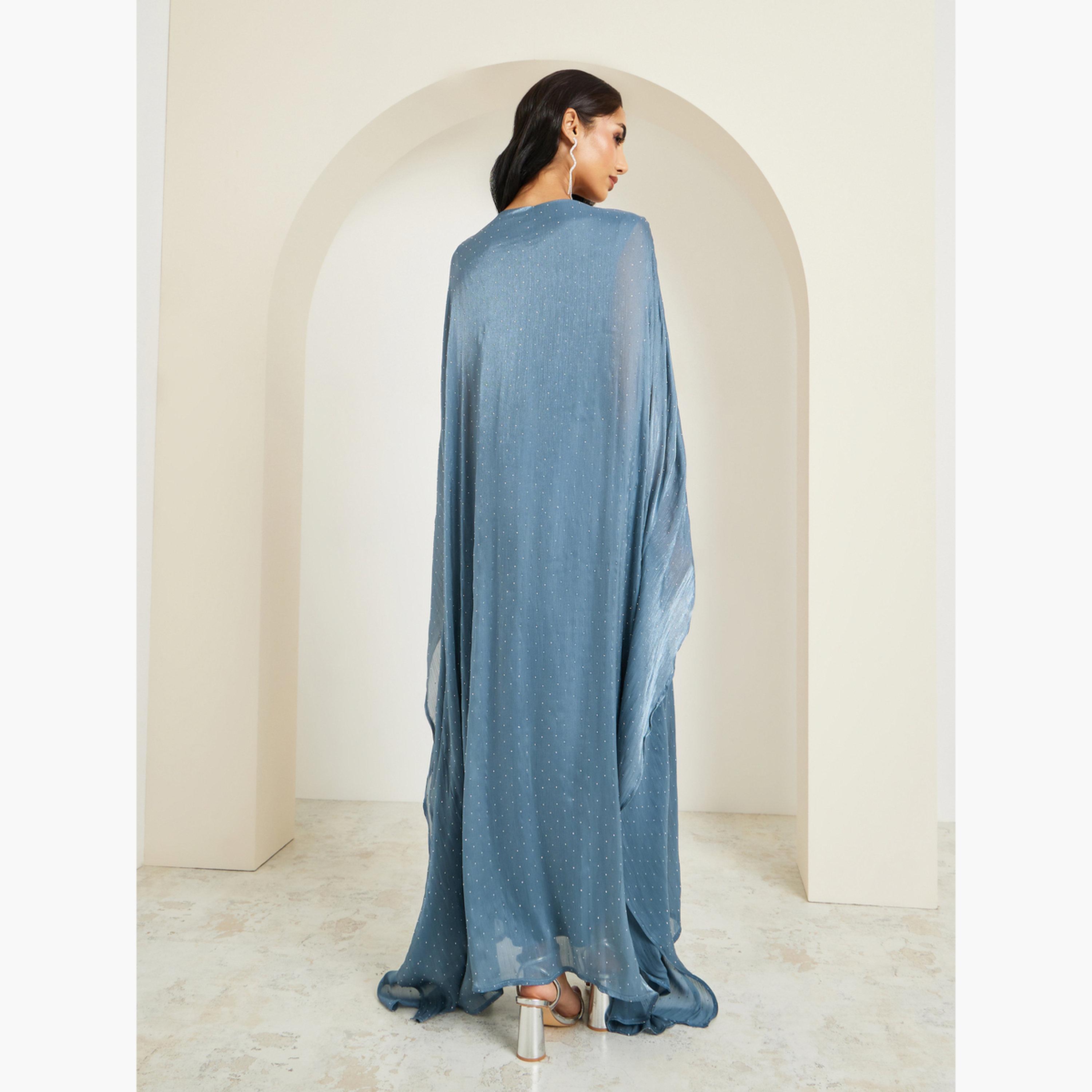 قفطان طويل لامع-women-arabicclothing-kaftan-image-5