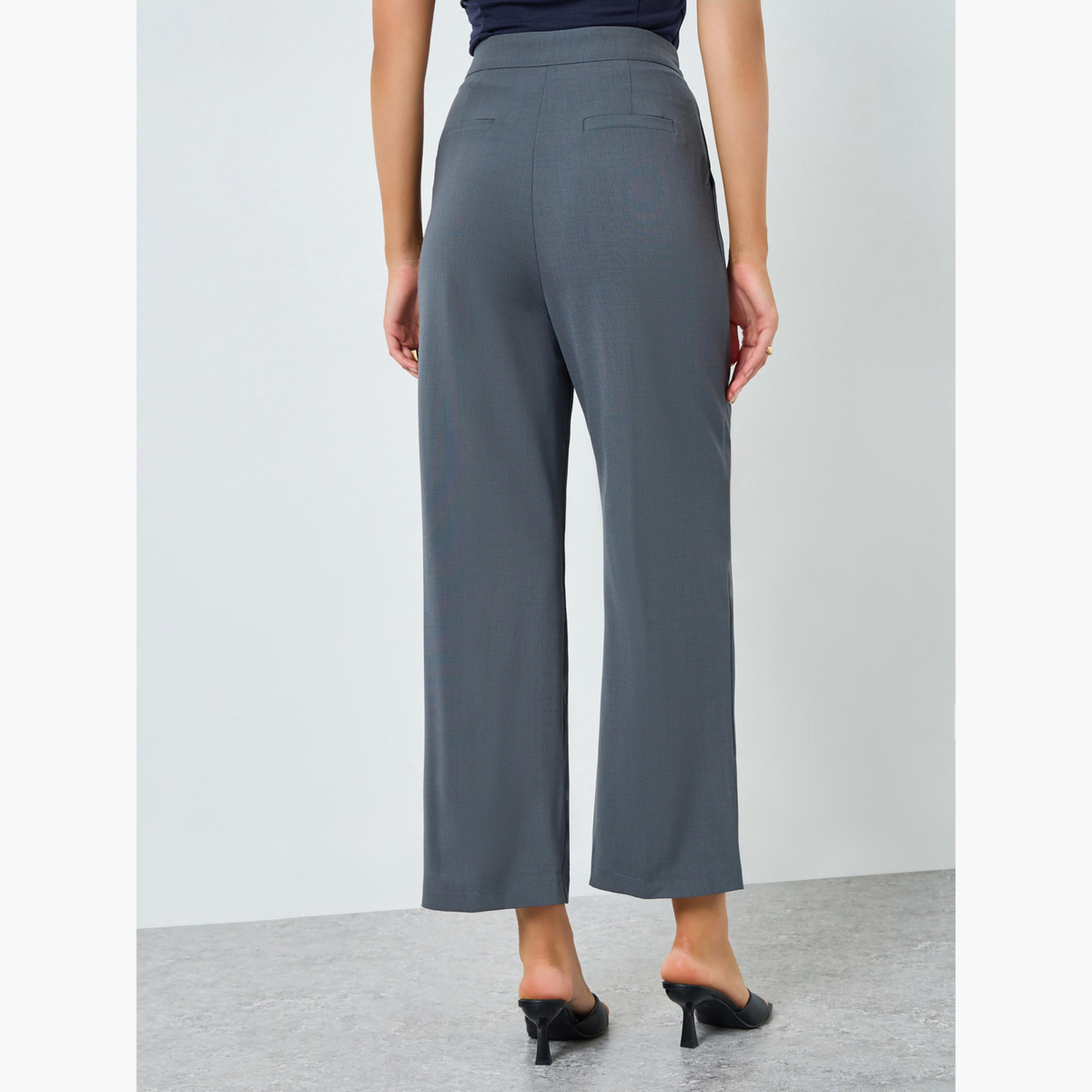 بنطال بأرجل واسعة ورباط خصر-women-clothing-bottoms-trousers-image-4