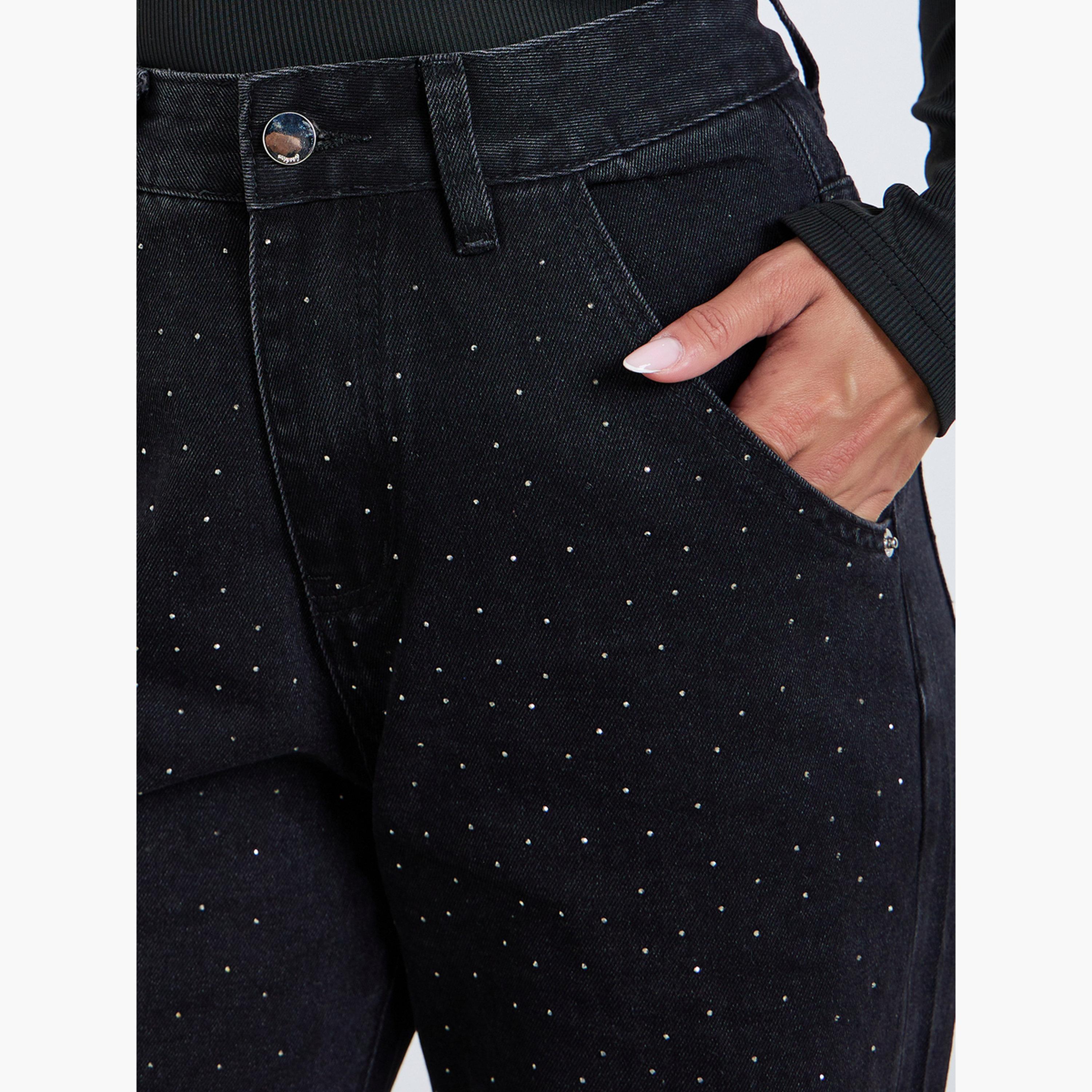 جينز بأرجل واسعة بتفاصيل ماسية-women-clothing-bottoms-jeans-image-3