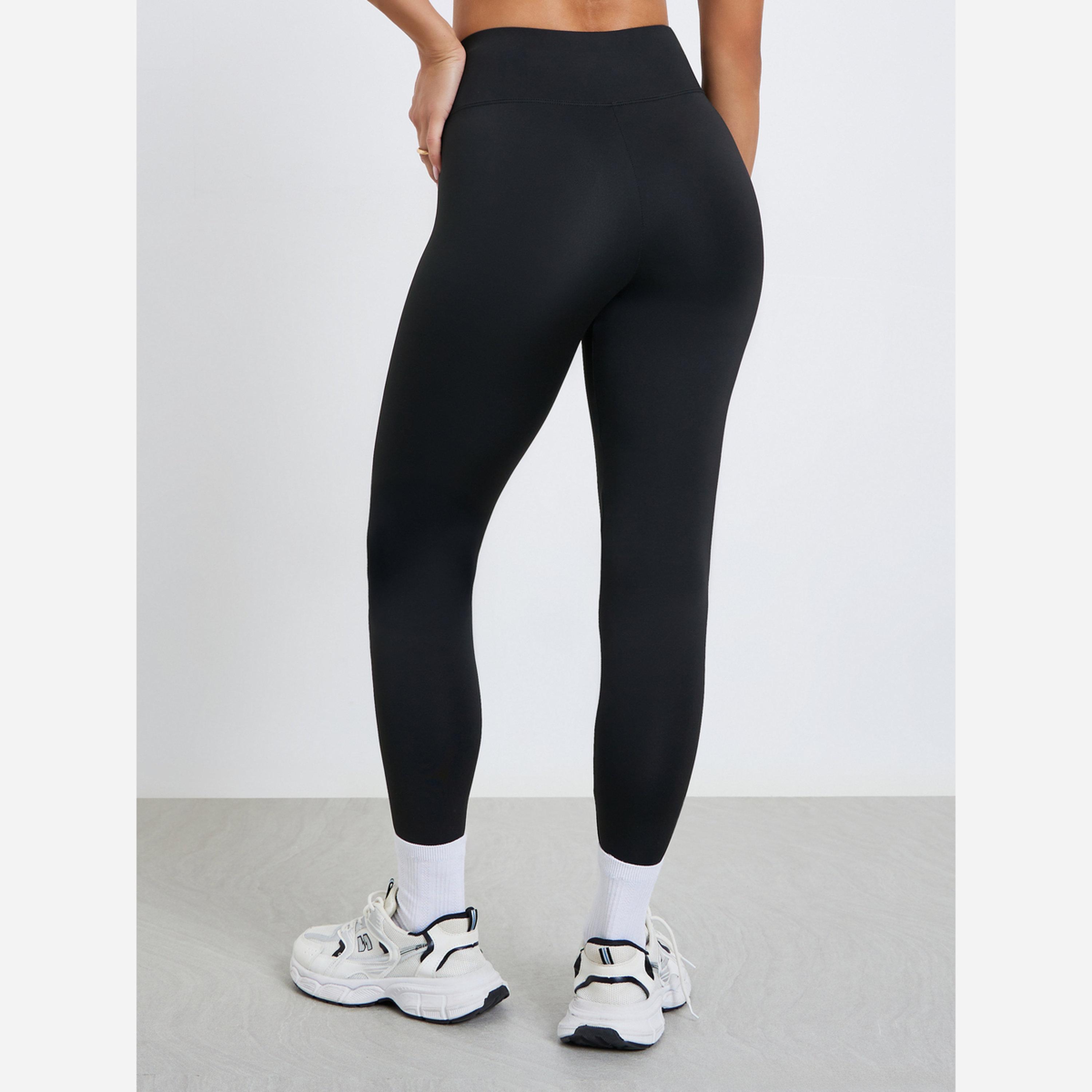 ستايلي - ليقنز/ فيزون لون أسود بخصر شكل سبعة للنساء-women-clothing-bottoms-leggings-image-4