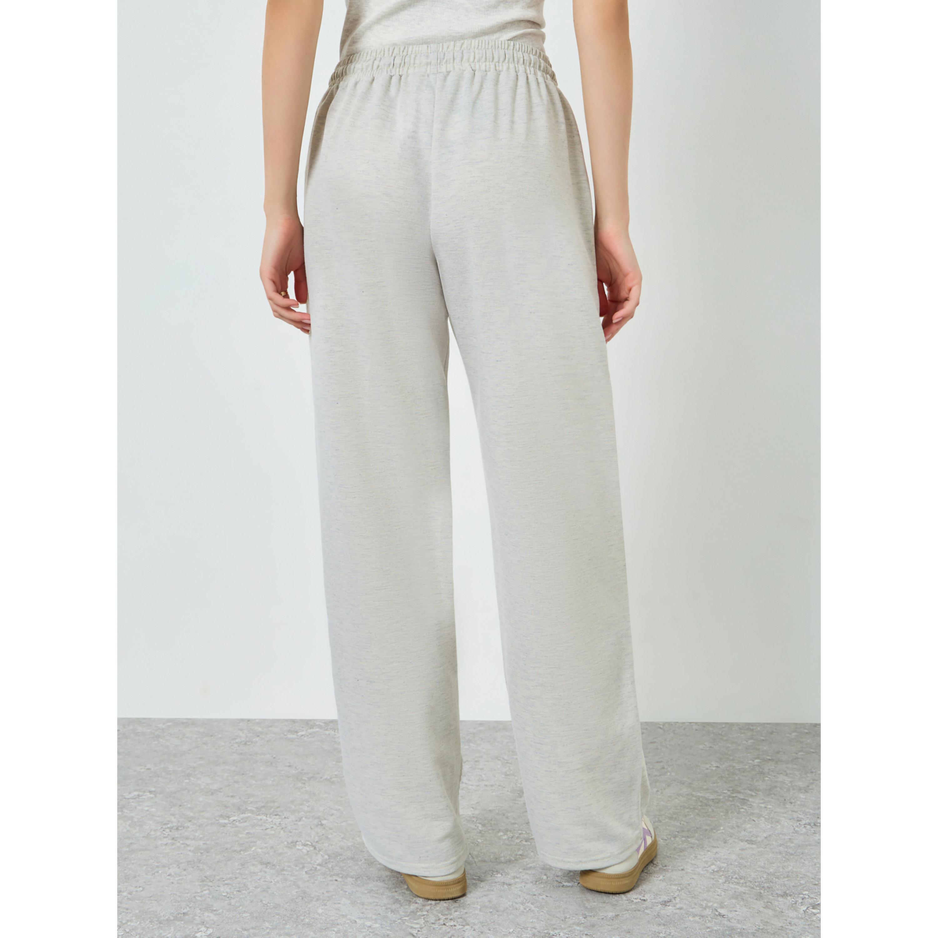 Styli Women Off White Wide Leg Joggers with Drawstring-women-clothing-bottoms-joggers-image-4