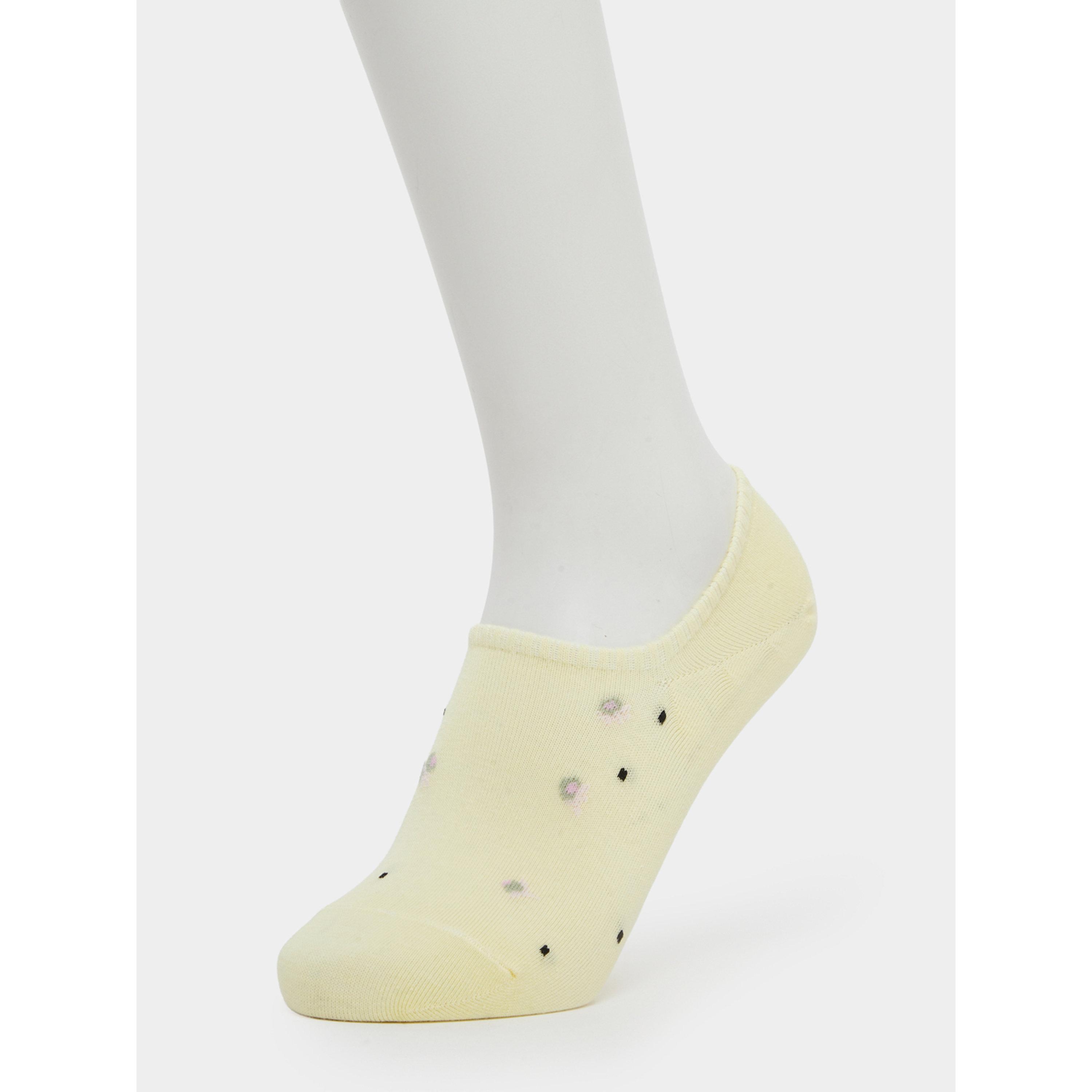 Styli Pack of 3 - Floral and Bow Print No Show Socks-women-socksandstockings-image-2