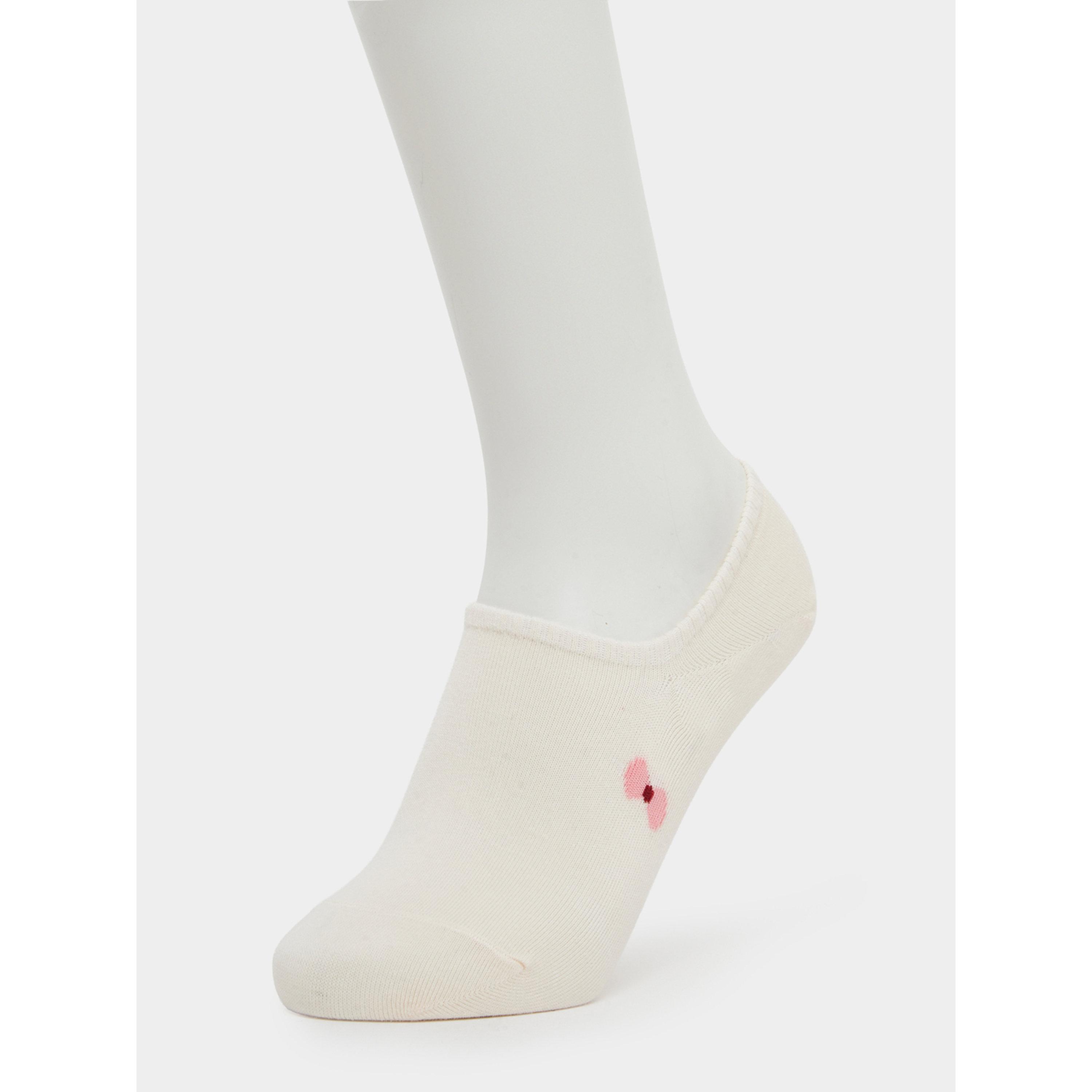 Styli Pack of 3 - Floral and Bow Print No Show Socks-women-socksandstockings-image-6