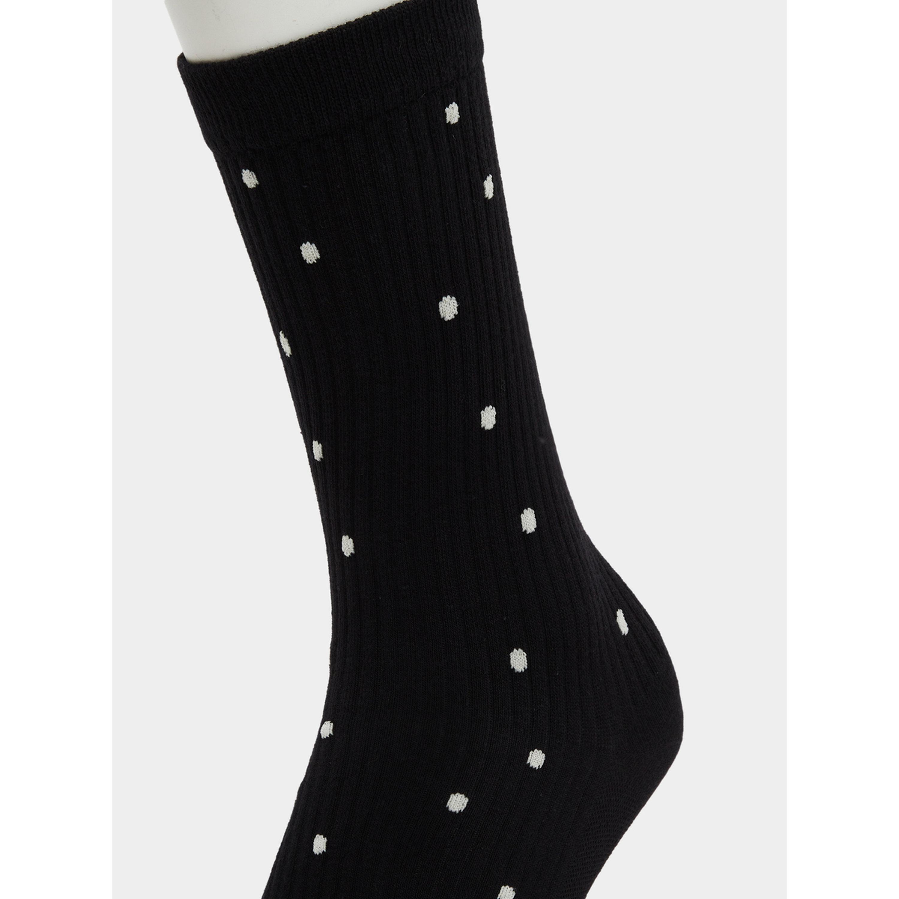 Styli Pack of 3 - Polka Dot Print Crew Socks-women-socksandstockings-image-3