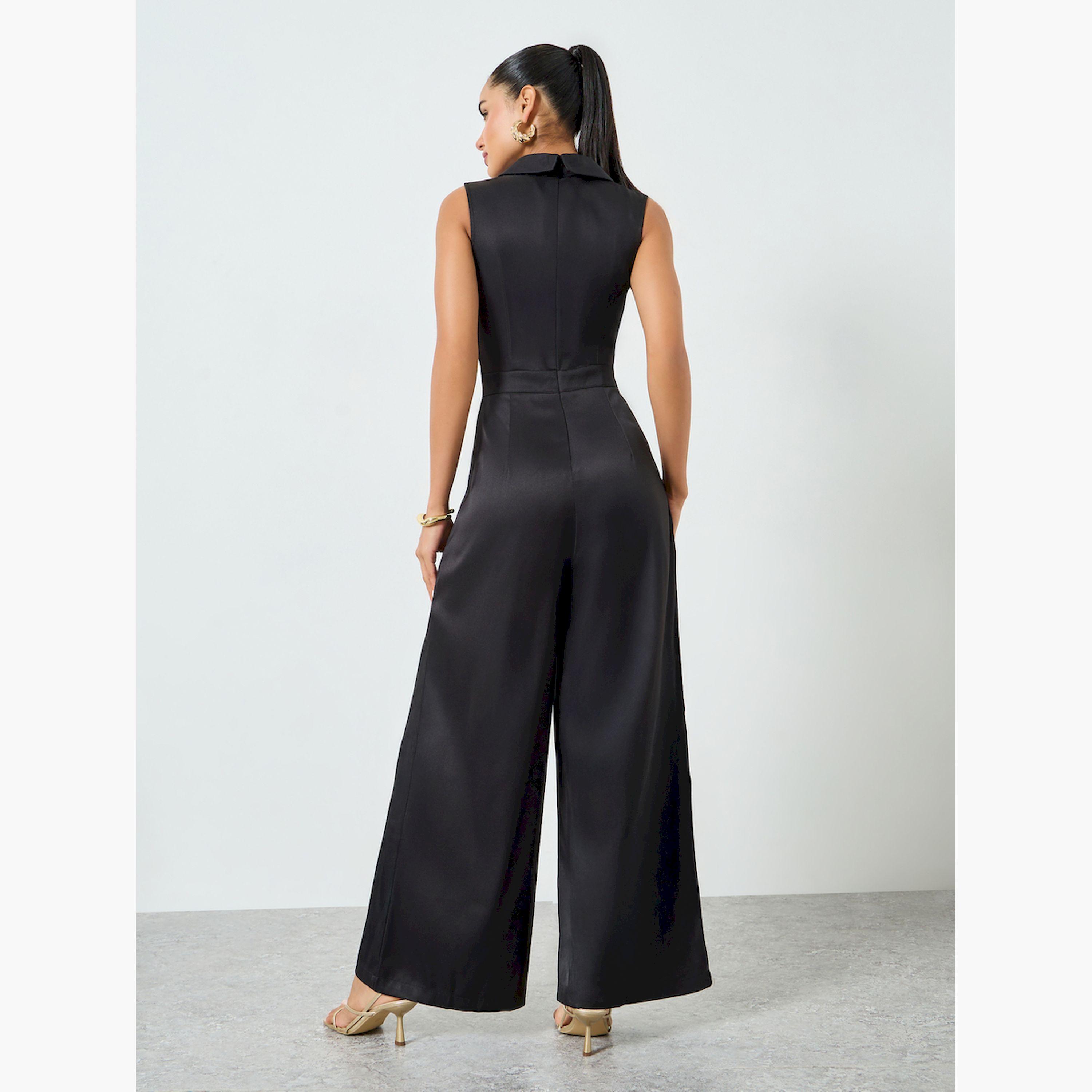 Styli Black Sleeveless Wide Leg Jumpsuit-women-clothing-jumpsuits-image-4