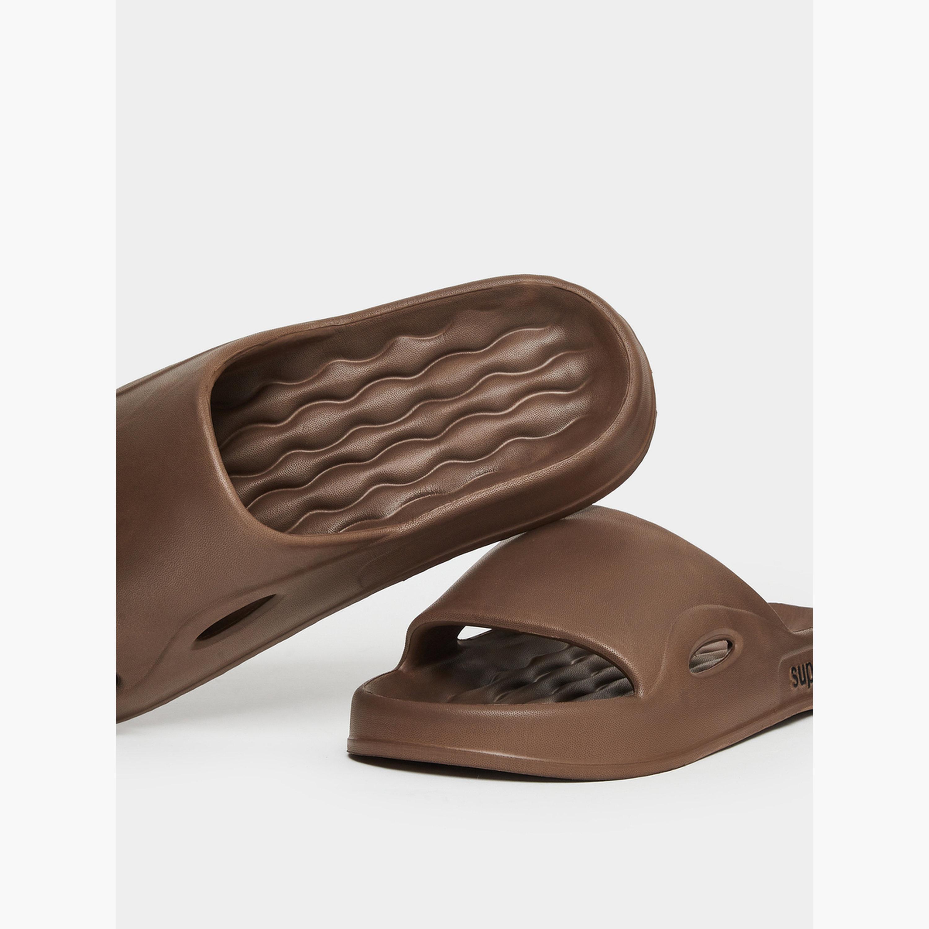 Styli Women Brown Embossed Comfort Slide-women-shoes-flipflopsandslides-image-3