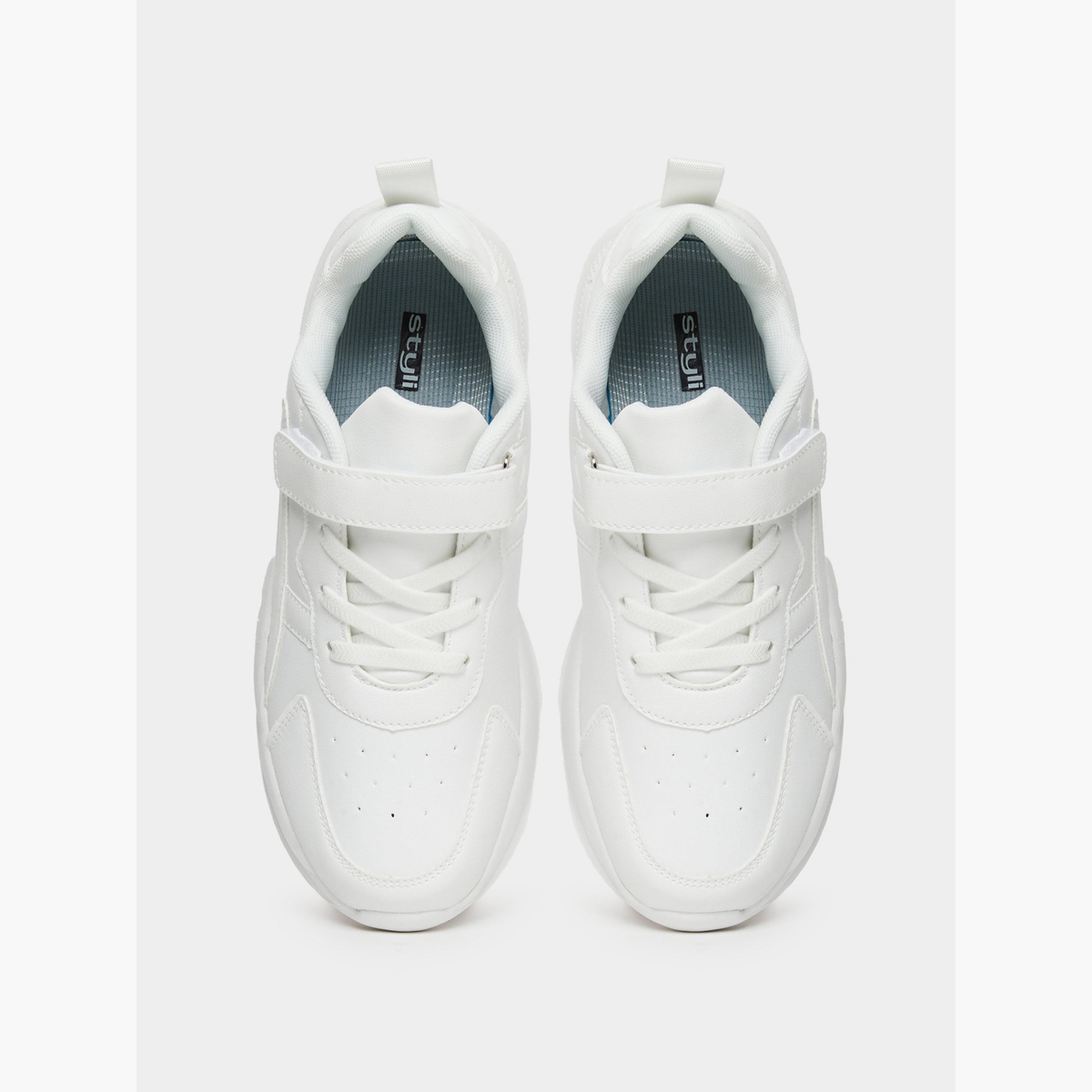 Styli Women White Velcro Strap Sneakers-women-shoes-sneakers-image-5