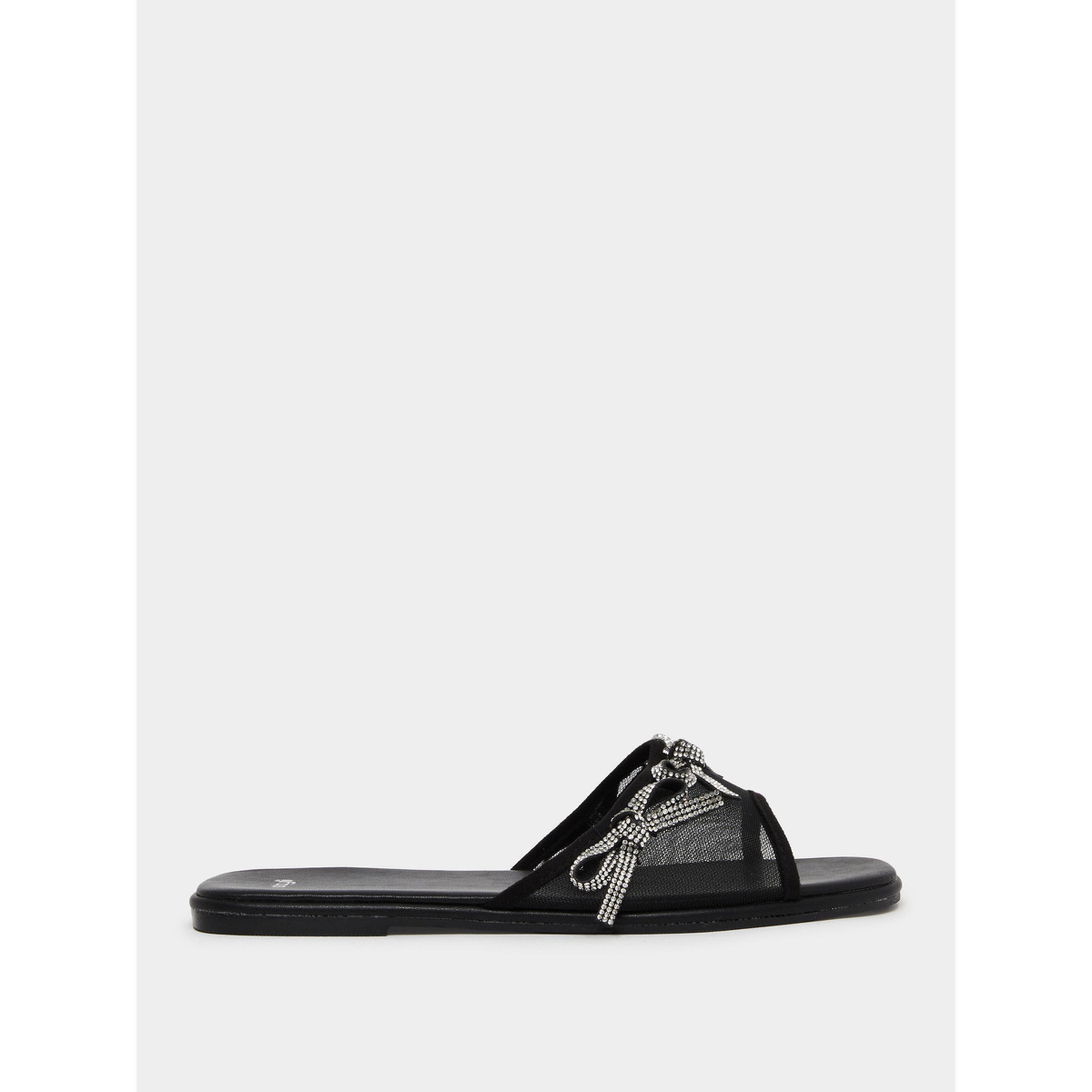 حذاء مول مزين بعقدة ومنمق-women-shoes-sandals-flats-image-2