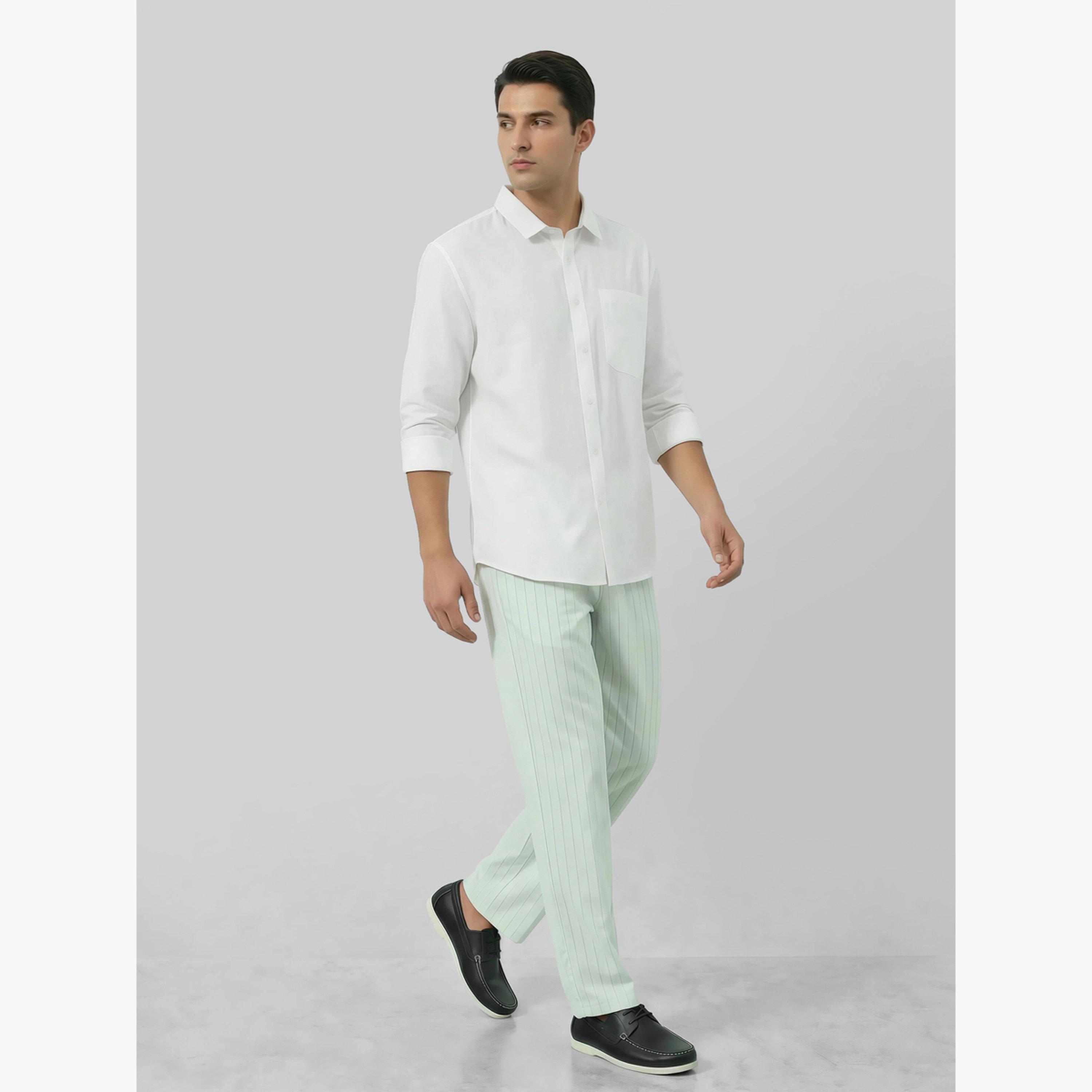 Styli Men White Cotton Relaxed Fit Casual Shirt-men-clothing-shirts-image-2