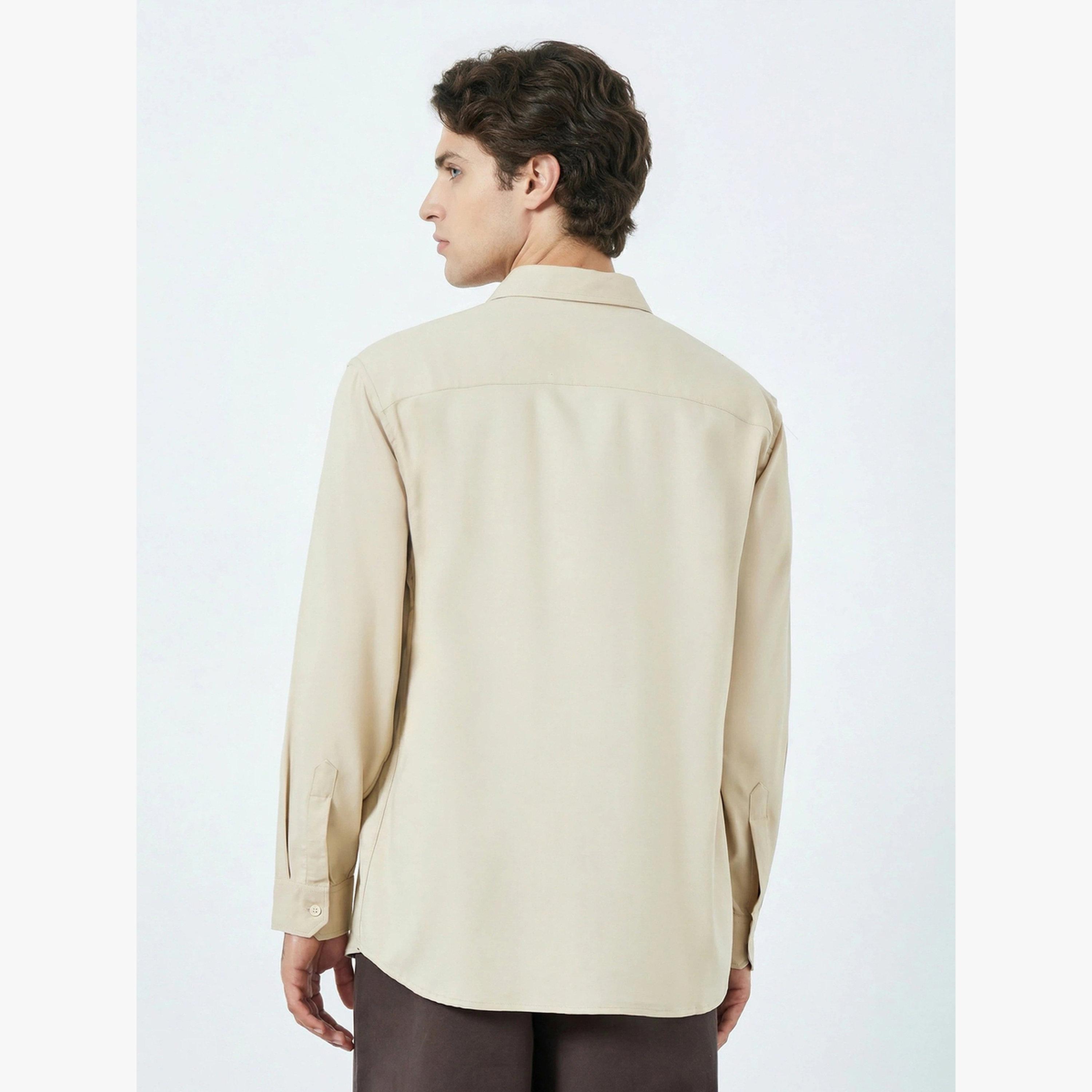 قميص سادة بقصة مريحة-men-clothing-shirts-image-3