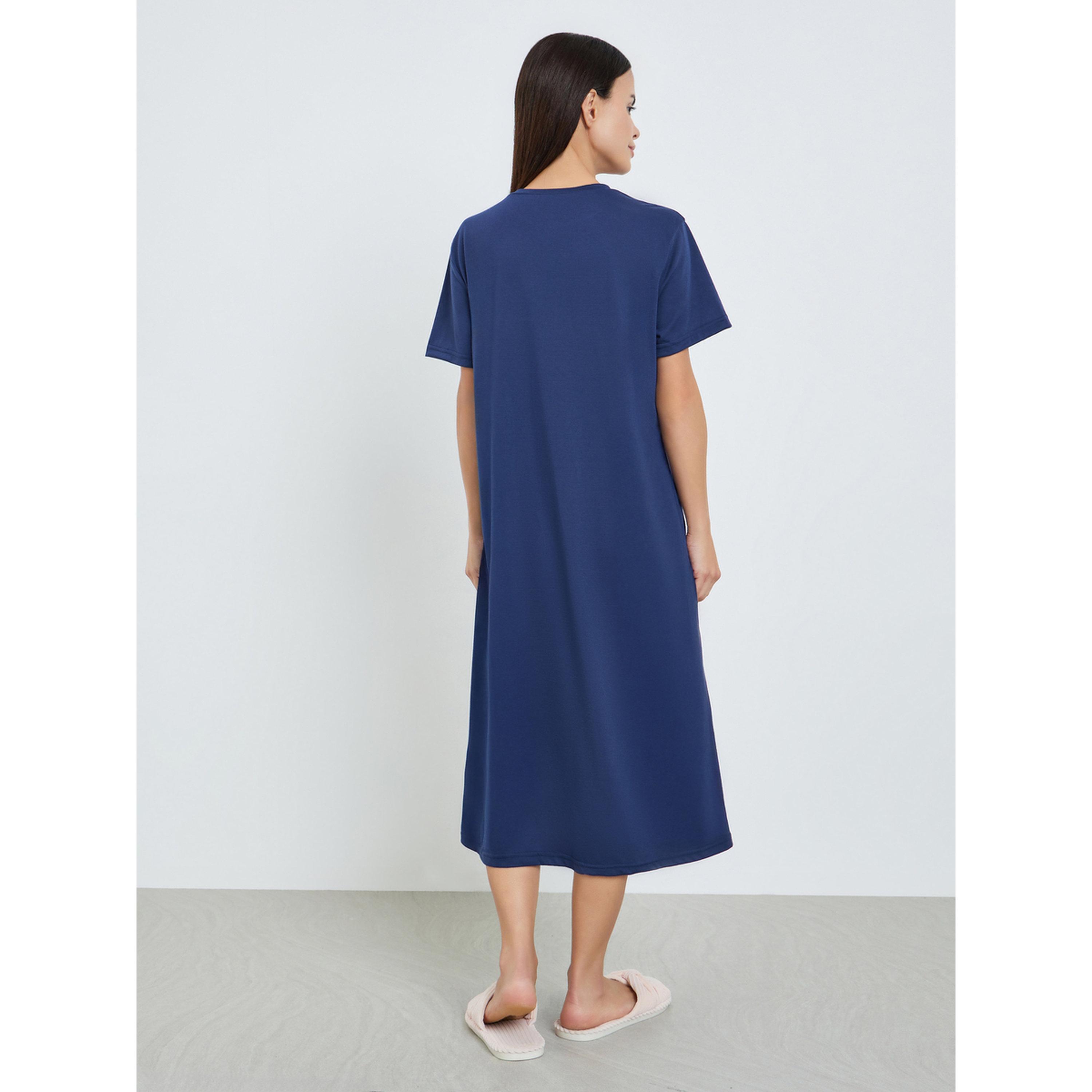 فستان ميدي بطبعة جرافيك للنساء-women-clothing-nightwear-nighties-image-4
