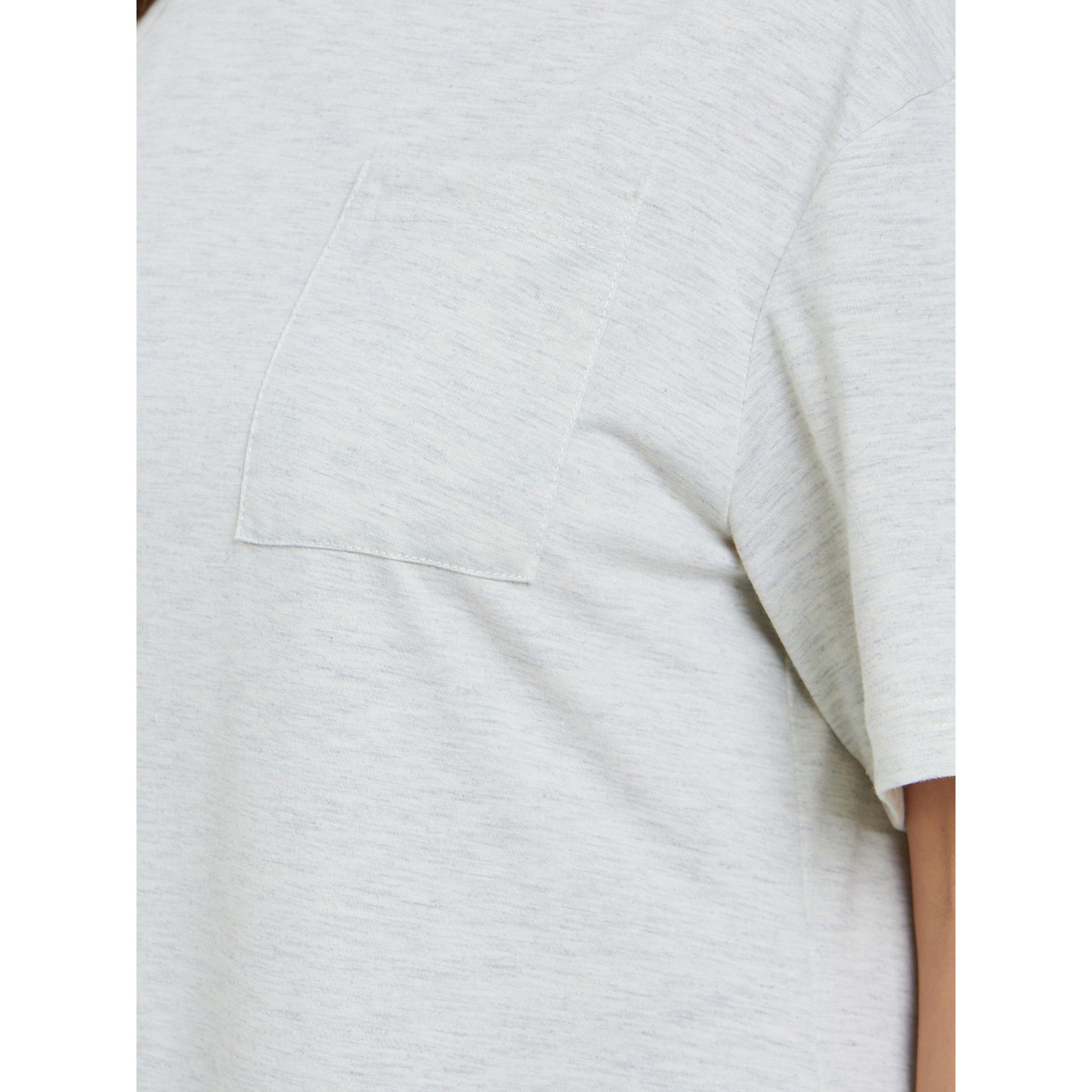 Styli Women Grey Back Graphic Print Sleep T-Shirt-women-clothing-nightwear-nighties-image-4