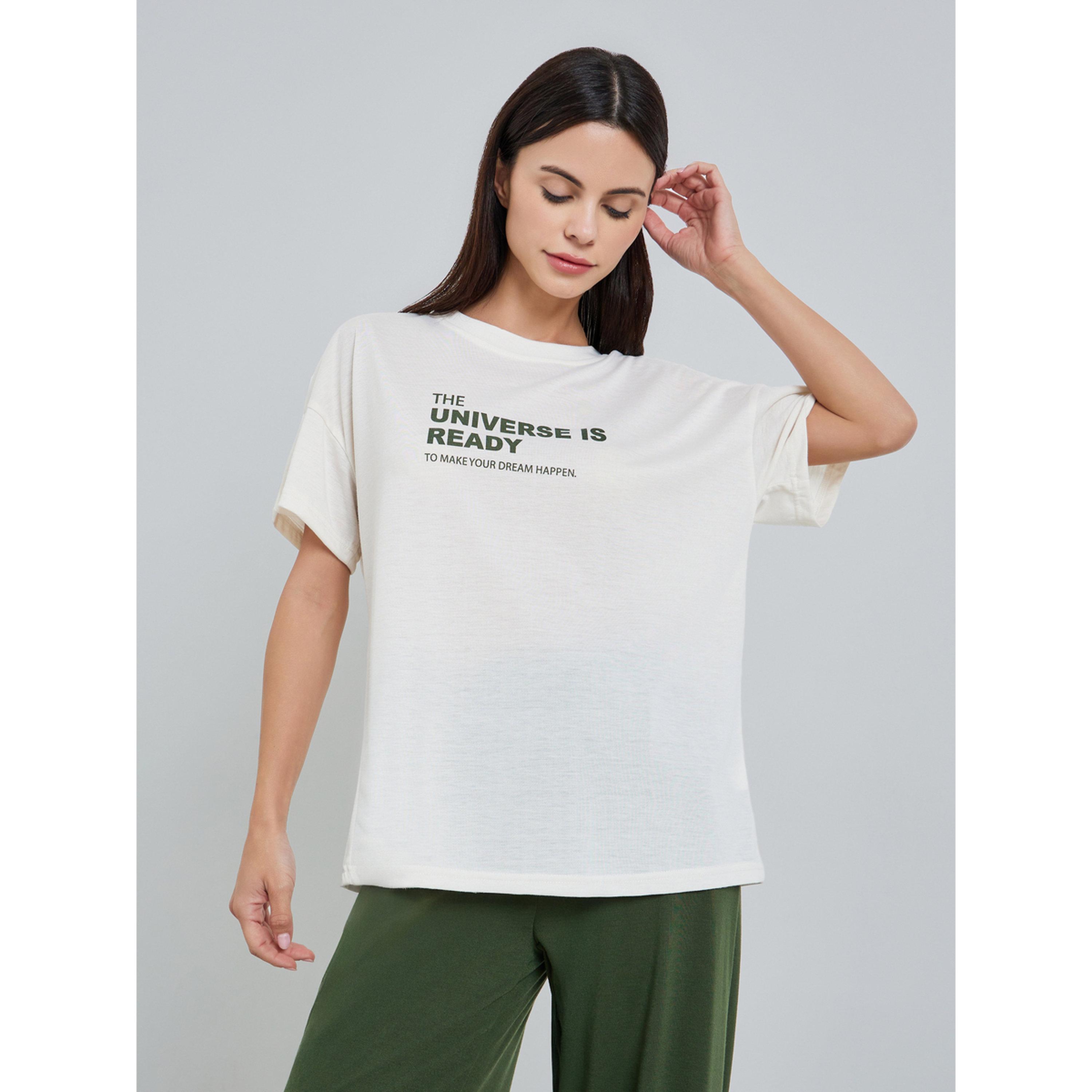 Styli Women White Printed T-Shirt and Straight Pyjama Set-women-clothing-nightwear-pyjamas-longsets-image-2