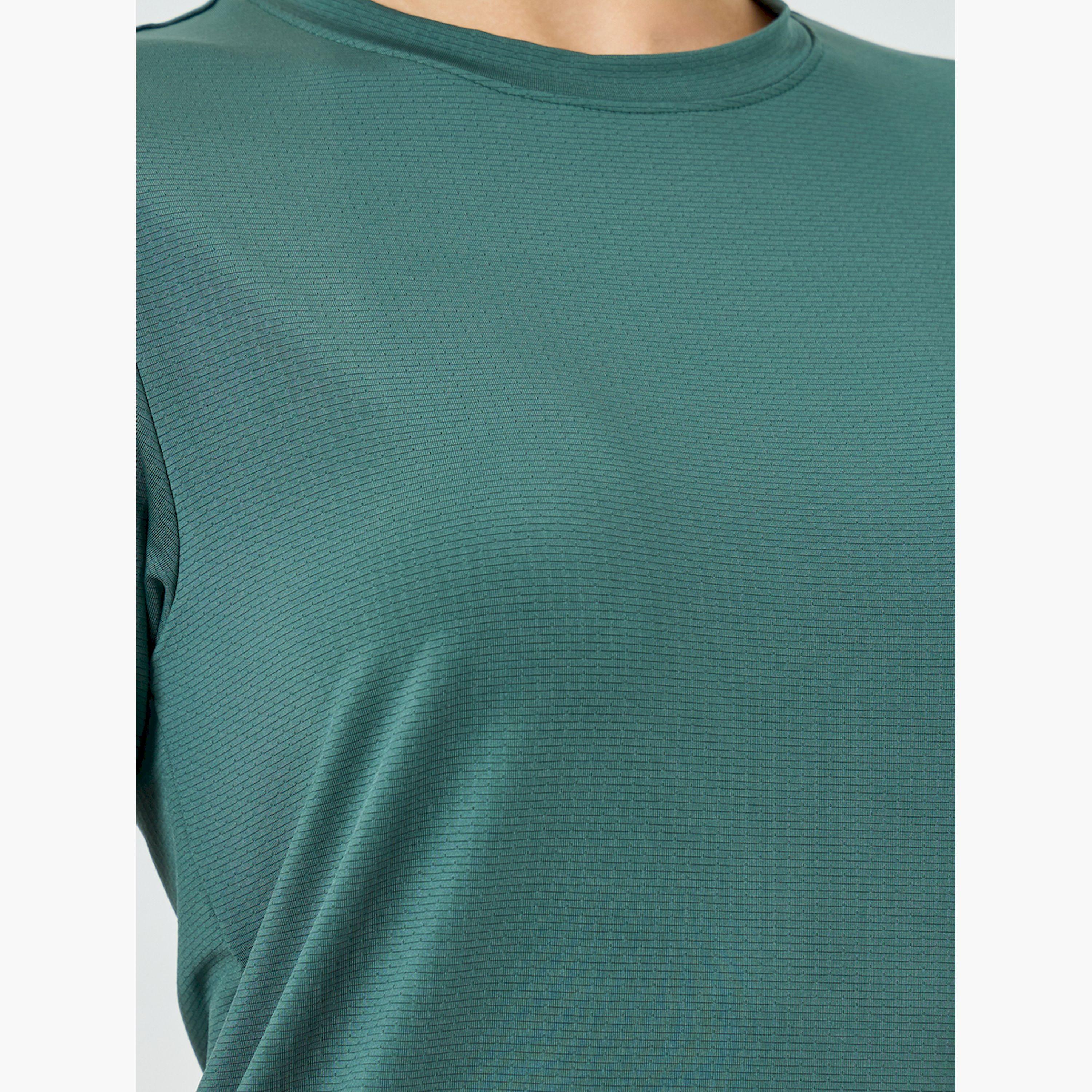 بلوزة قصيرة الأكمام بشرائط مزدوجة وظهر بارز الملمس-women-clothing-tshirts-image-5