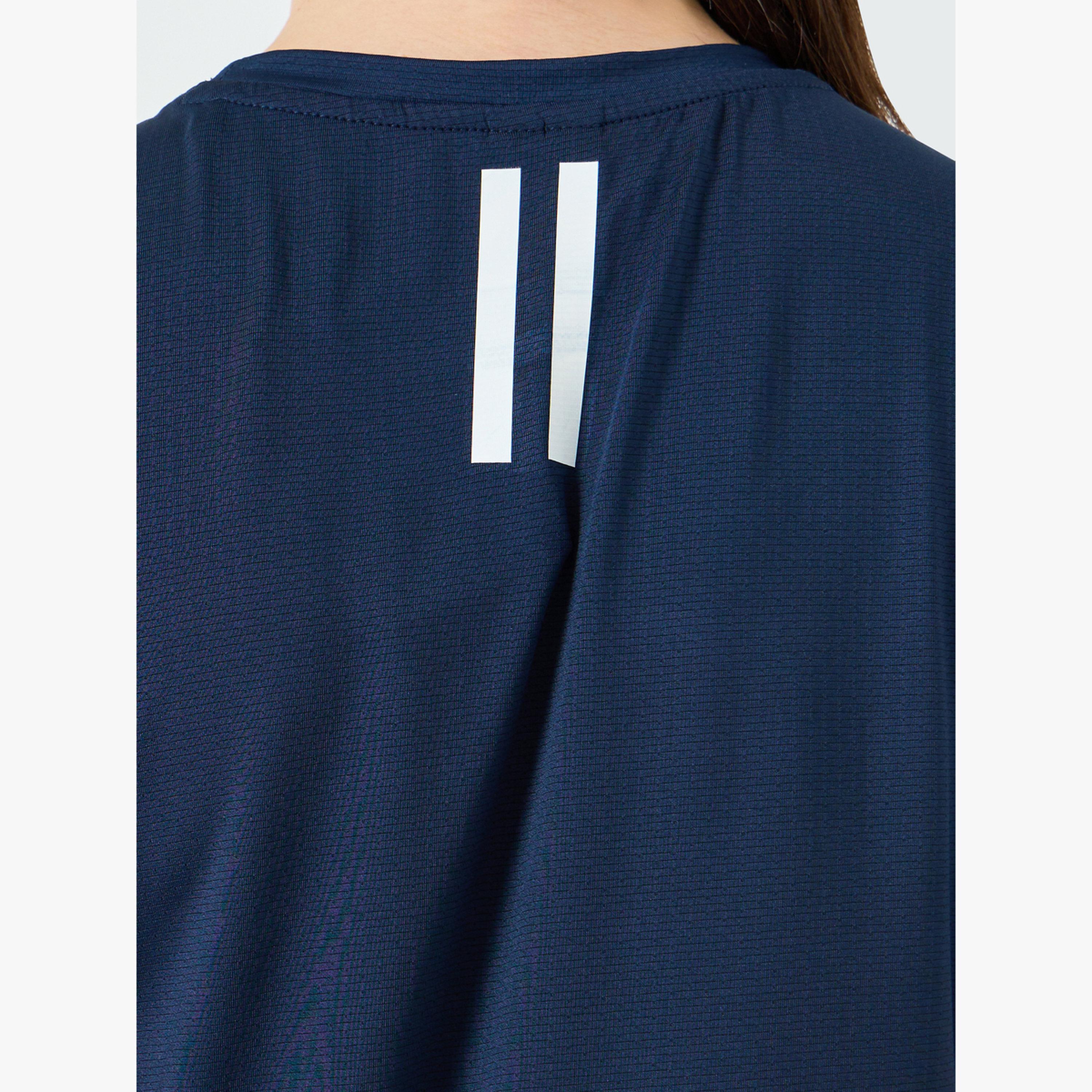 بلوزة بأكمام قصيرة وملمس بارز وشريط مزدوج-women-clothing-tshirts-image-5