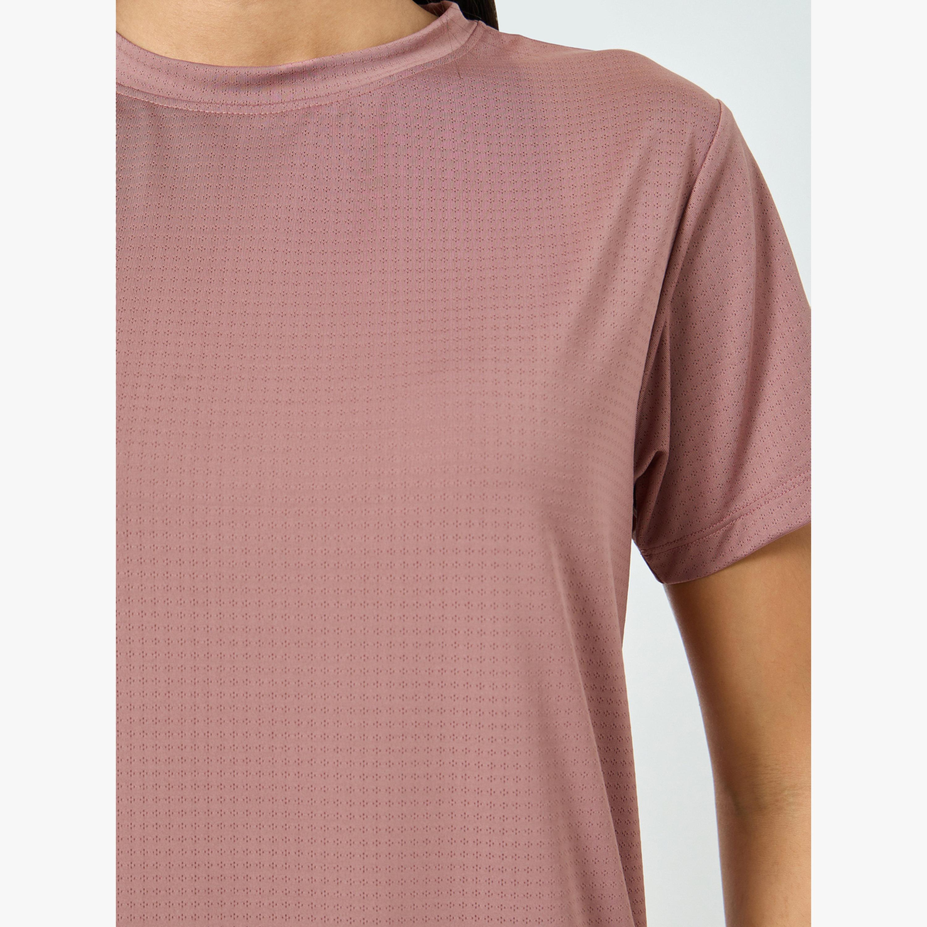 طقم بلوزة أساسية بأكمام قصيرة قطعتين-women-clothing-tshirts-image-6
