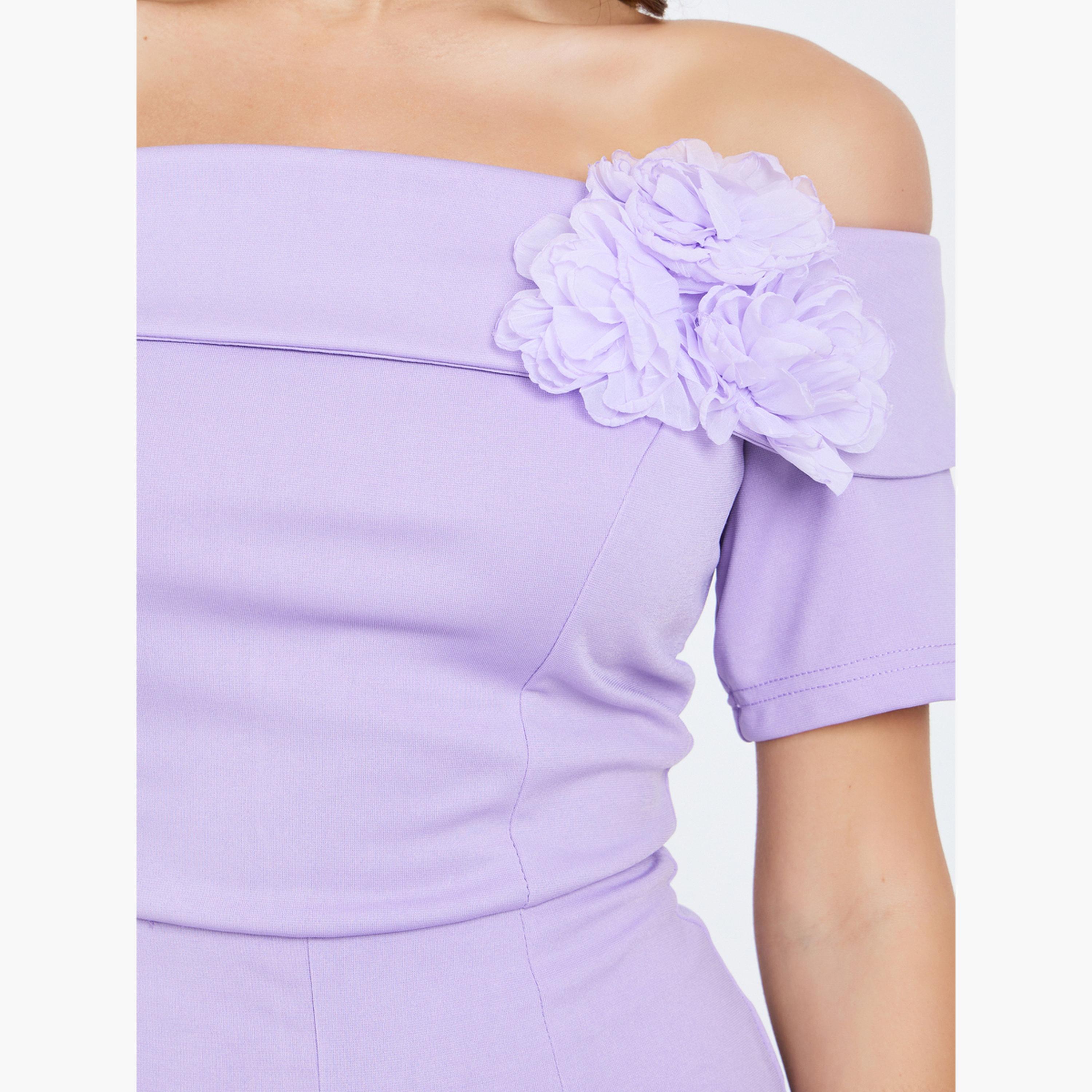 Styli Women Off Shoulder Jumpsuit with Corsage Detail-women-clothing-jumpsuits-image-5