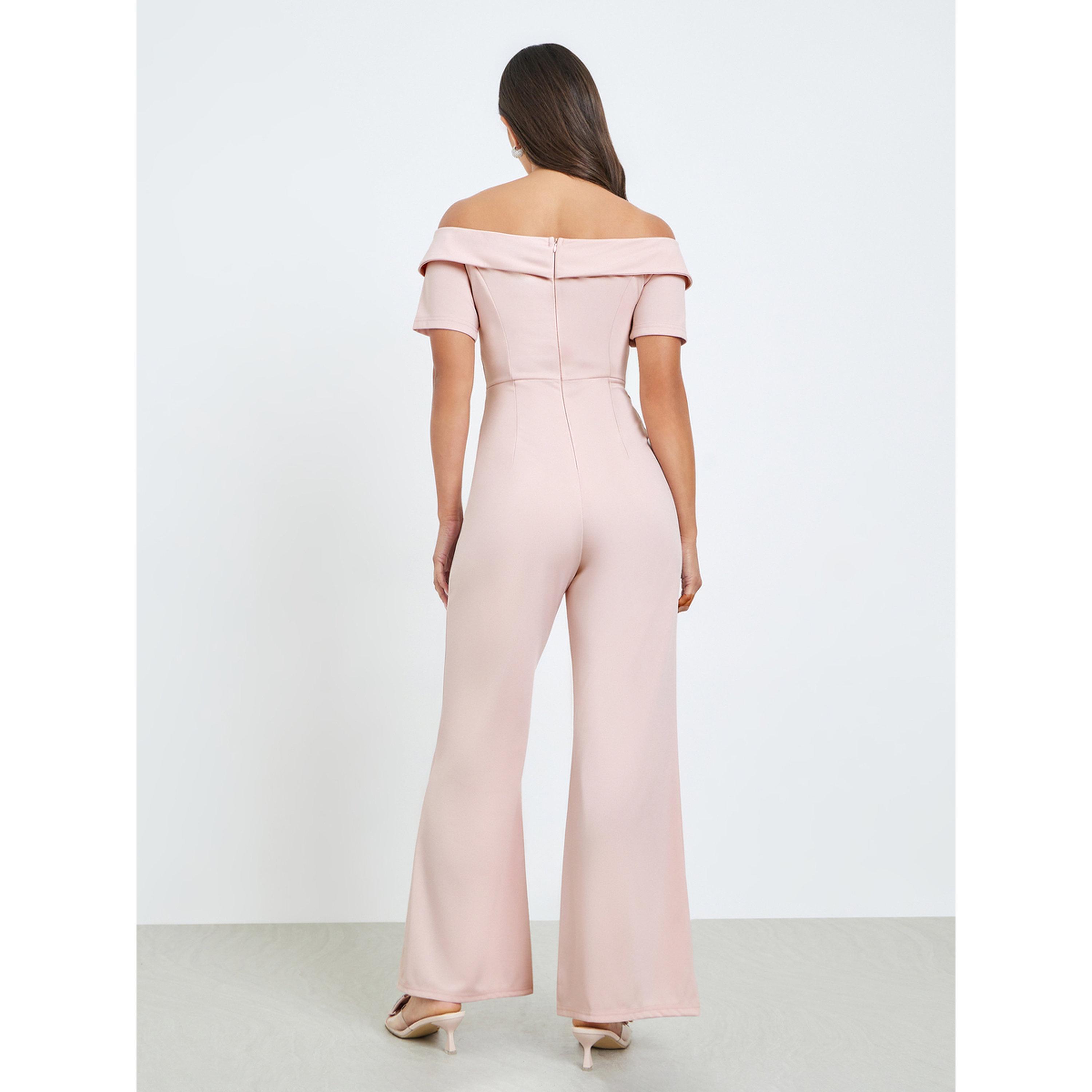 جمبسوت مكشوف الأكتاف بتفاصيل وردة-women-clothing-jumpsuits-image-4