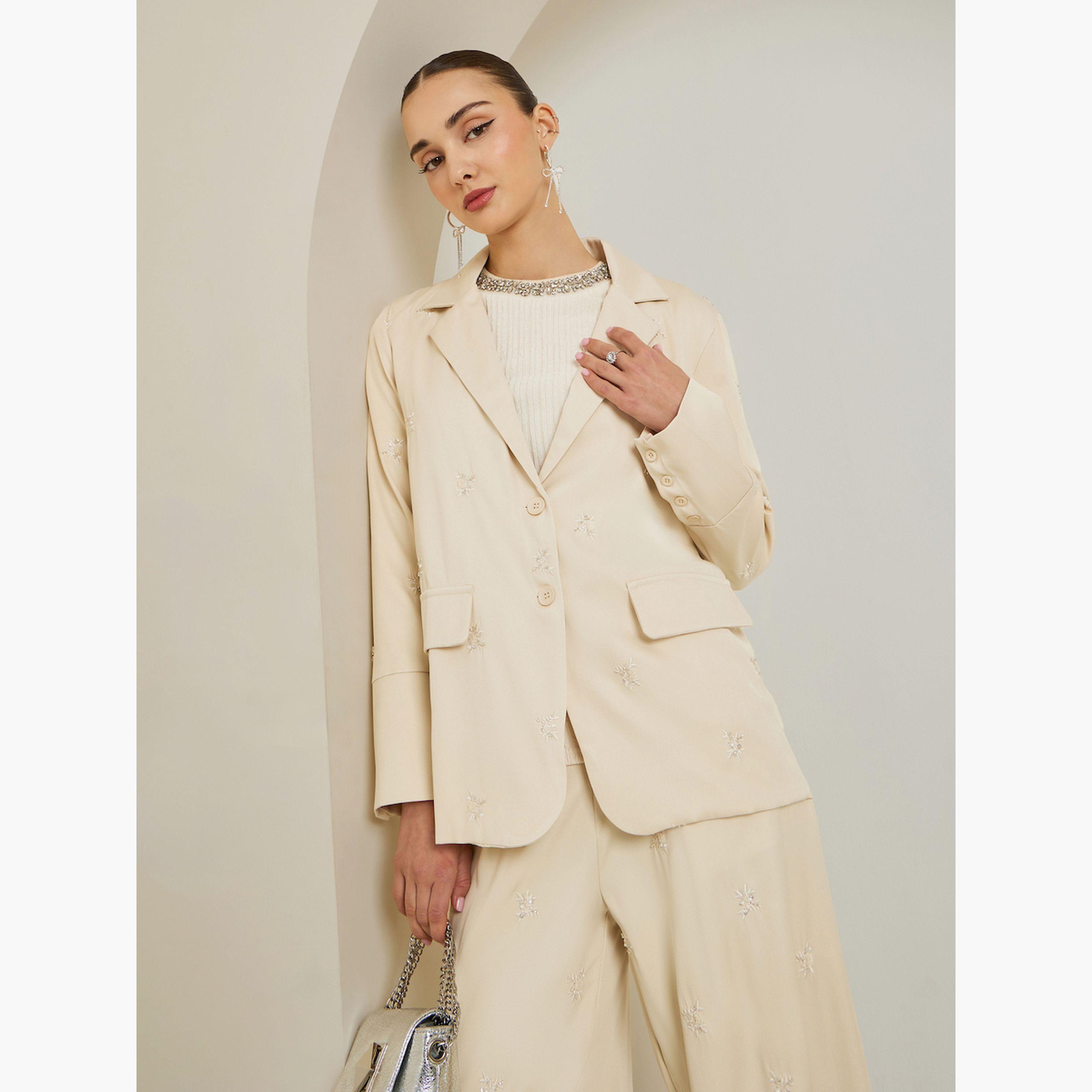 بليزر بأكمام طويلة مزين-women-clothing-coatsandjackets-blazers-image-1