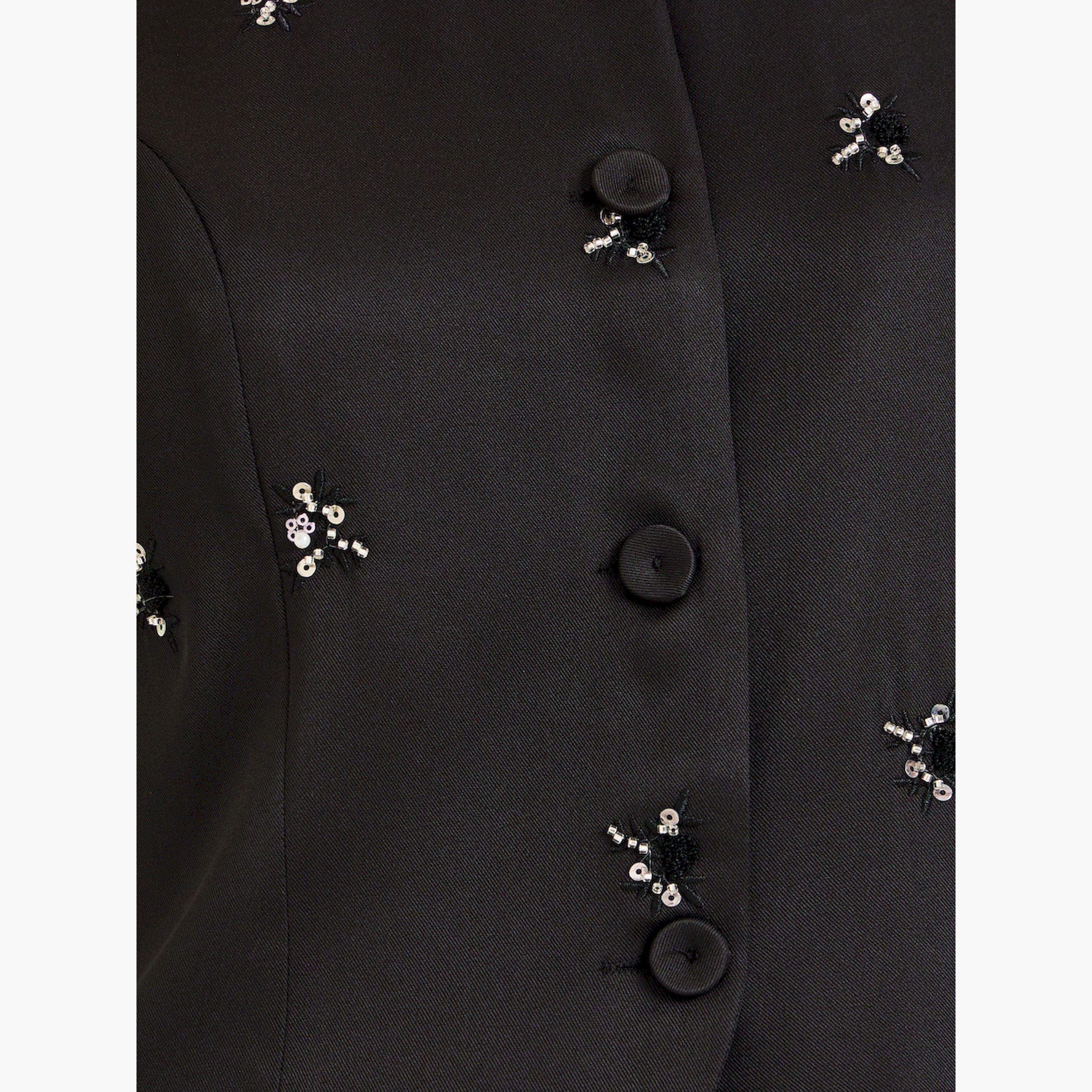Styli Black Embellished Sleeveless Waistcoat-women-clothing-shirtsandblouses-blouses-image-5