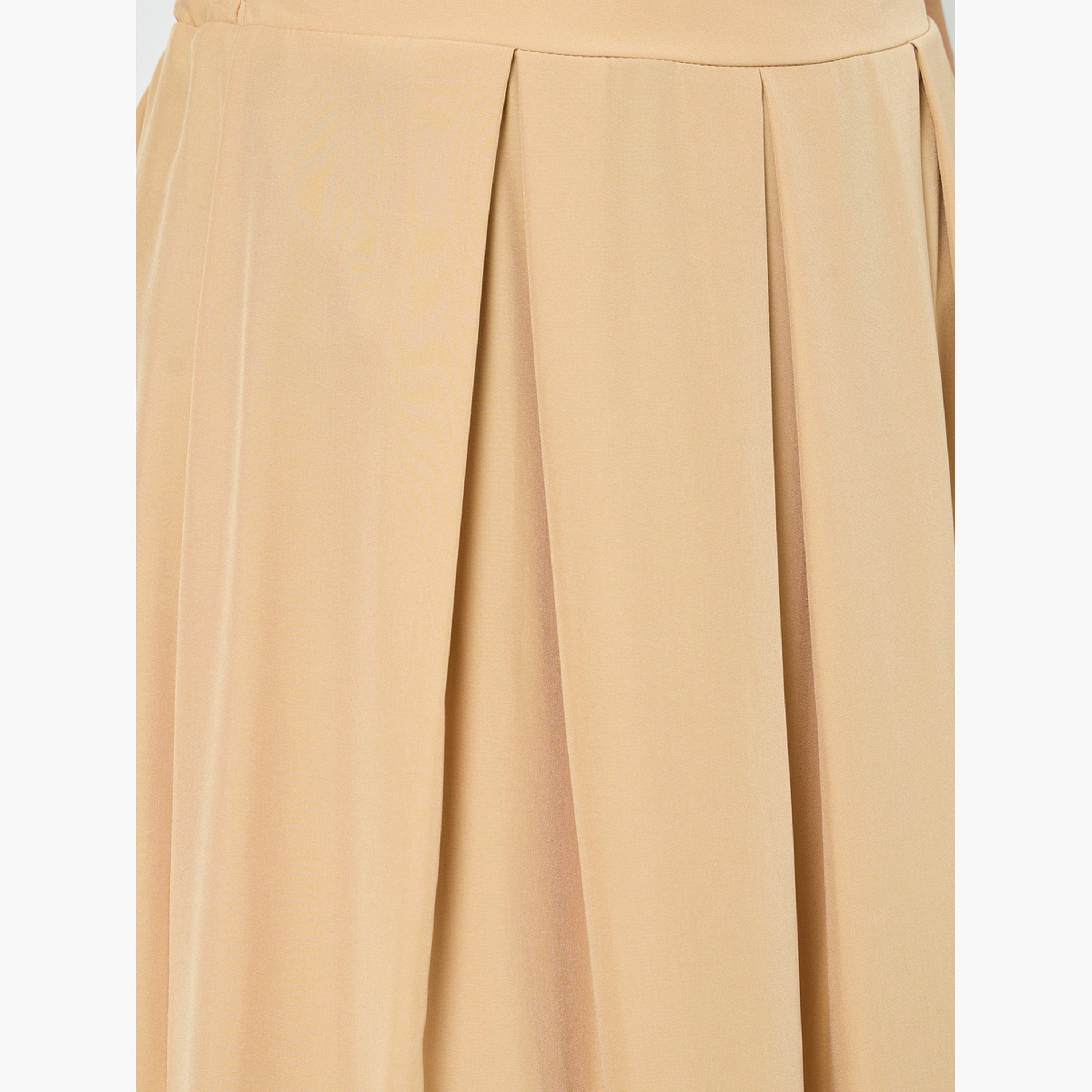 تنورة طويلة بليسيه بحواف كشكش-women-clothing-bottoms-skirts-image-3