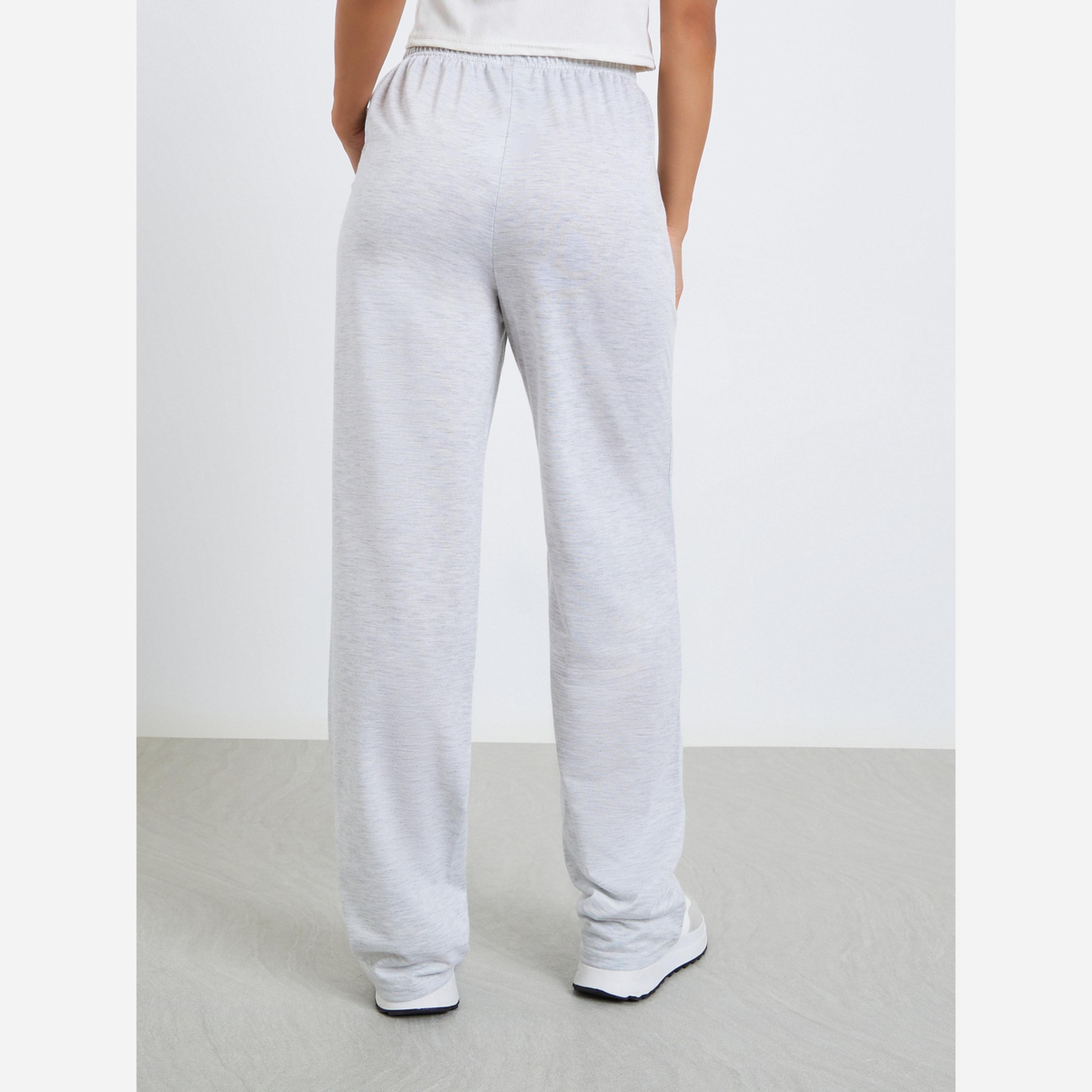 Styli Women Grey Wide Leg Joggers-women-clothing-bottoms-joggers-image-4