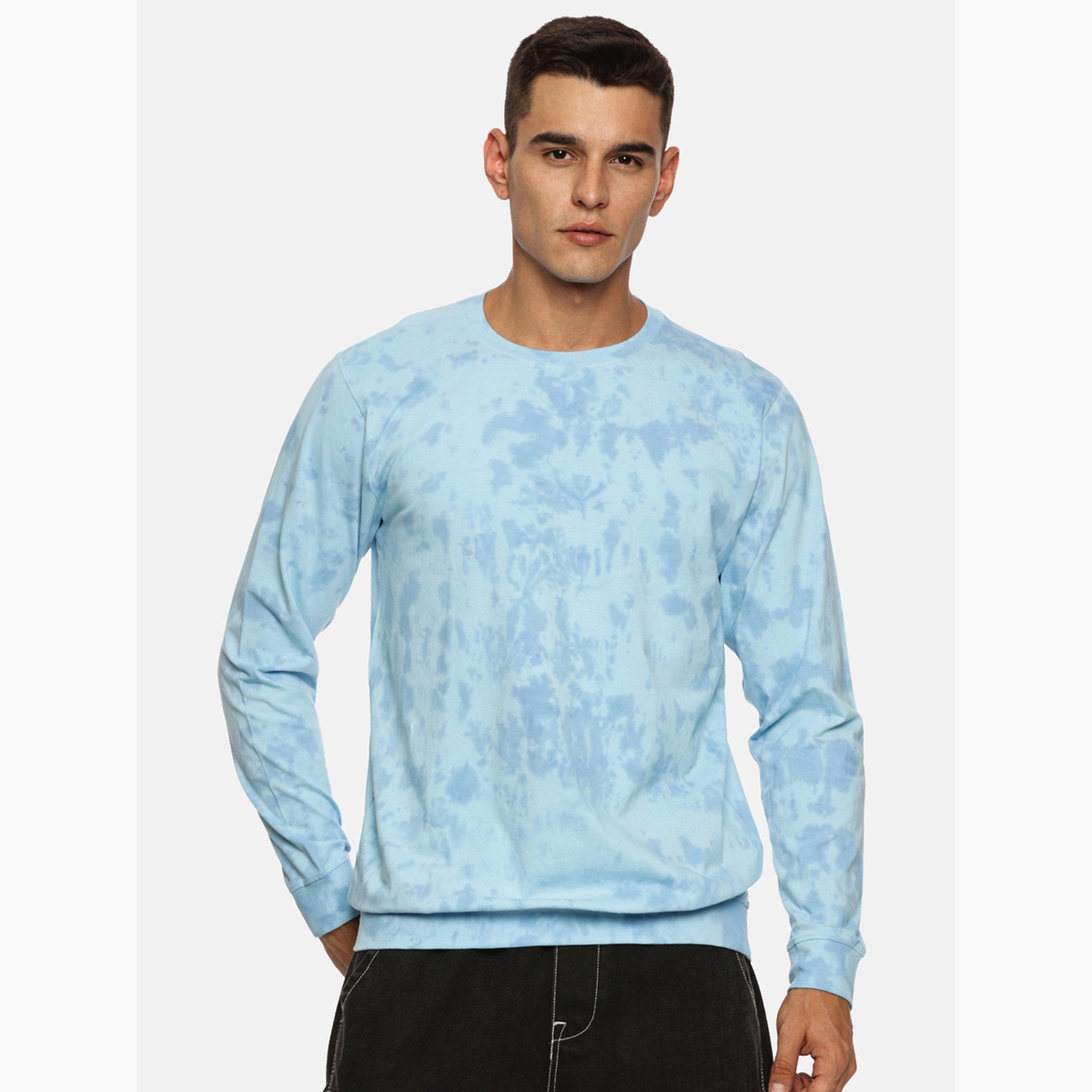 تيشرت رجالي مطبوع بنمط تاي داي وأكمام طويلة-men-clothing-tshirtsandpolos-tshirts-image-1