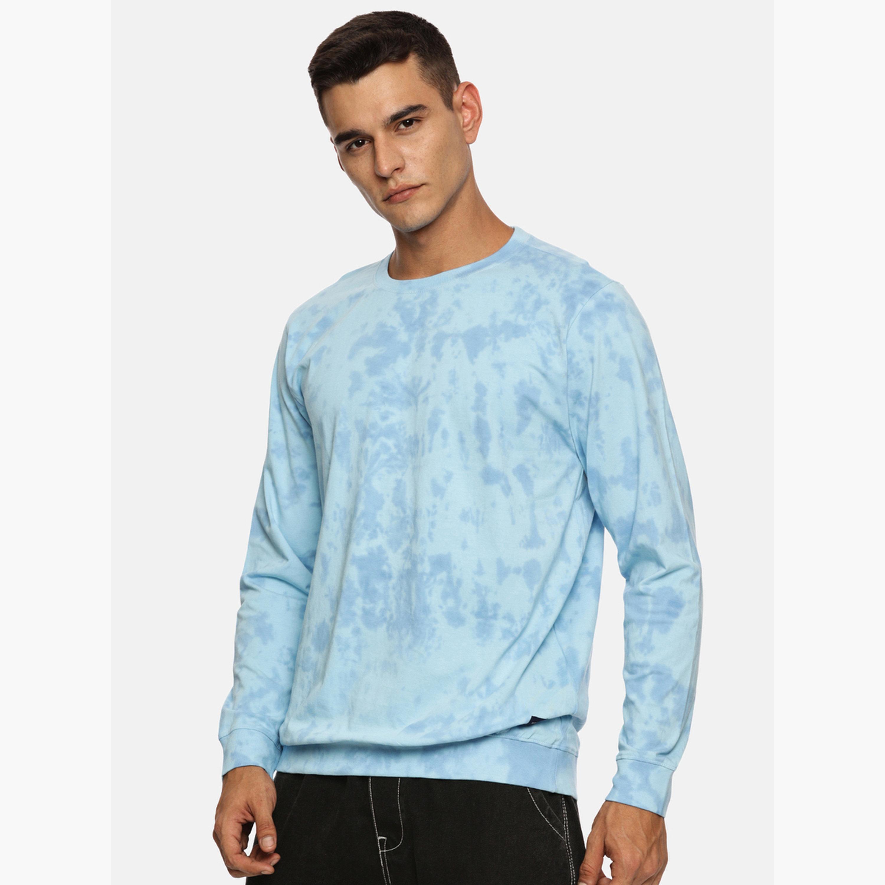 Simple And Rare X Styli Men Tie-Dye Print Long Sleeve T-Shirt-men-clothing-tshirtsandpolos-tshirts-image-2