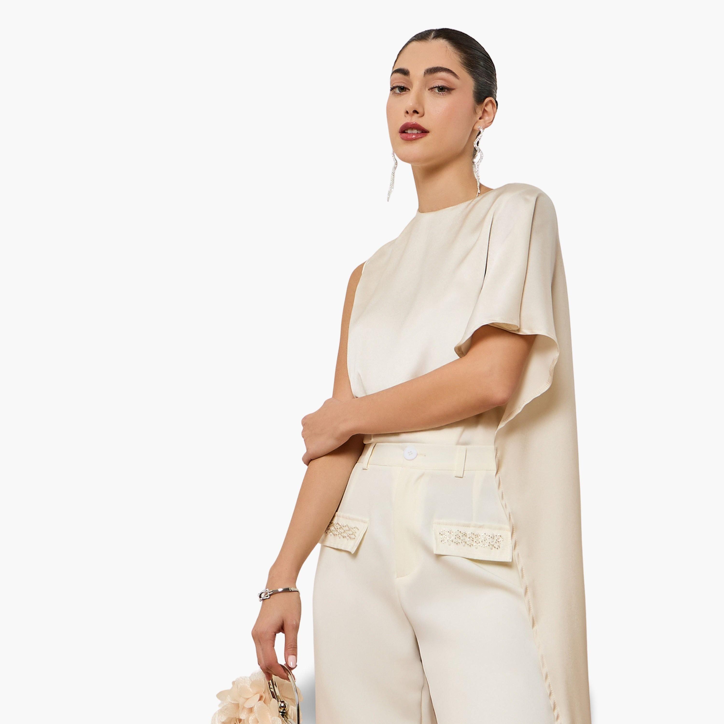 بلوزة ساتان بوشاح وتصميم غير متماثلة-women-clothing-shirtsandblouses-blouses-image-5