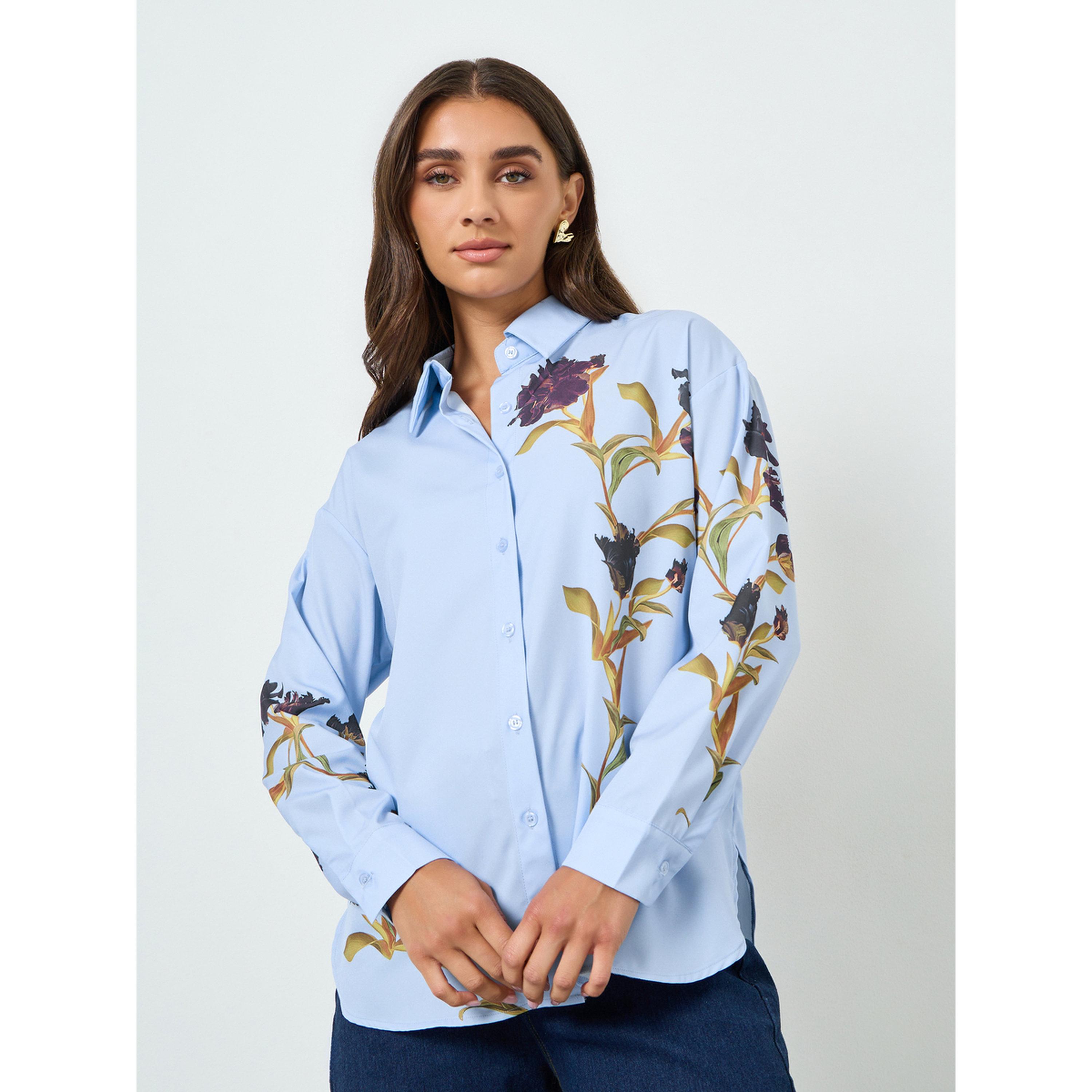 بلوزة واسعة بطبعة زهور بليسمنت-women-clothing-shirtsandblouses-shirts-image-1